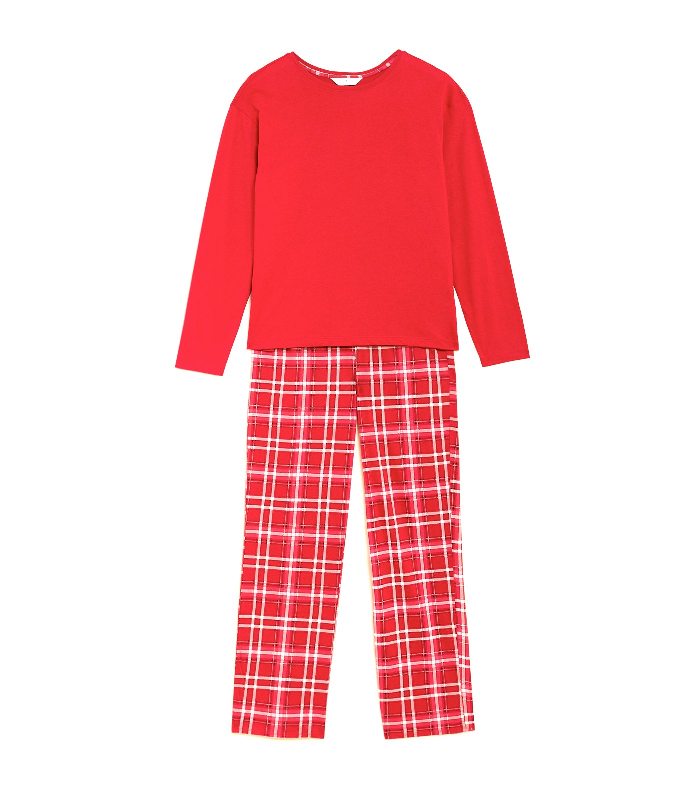 Red Pure Cotton Printed Nightwear Set