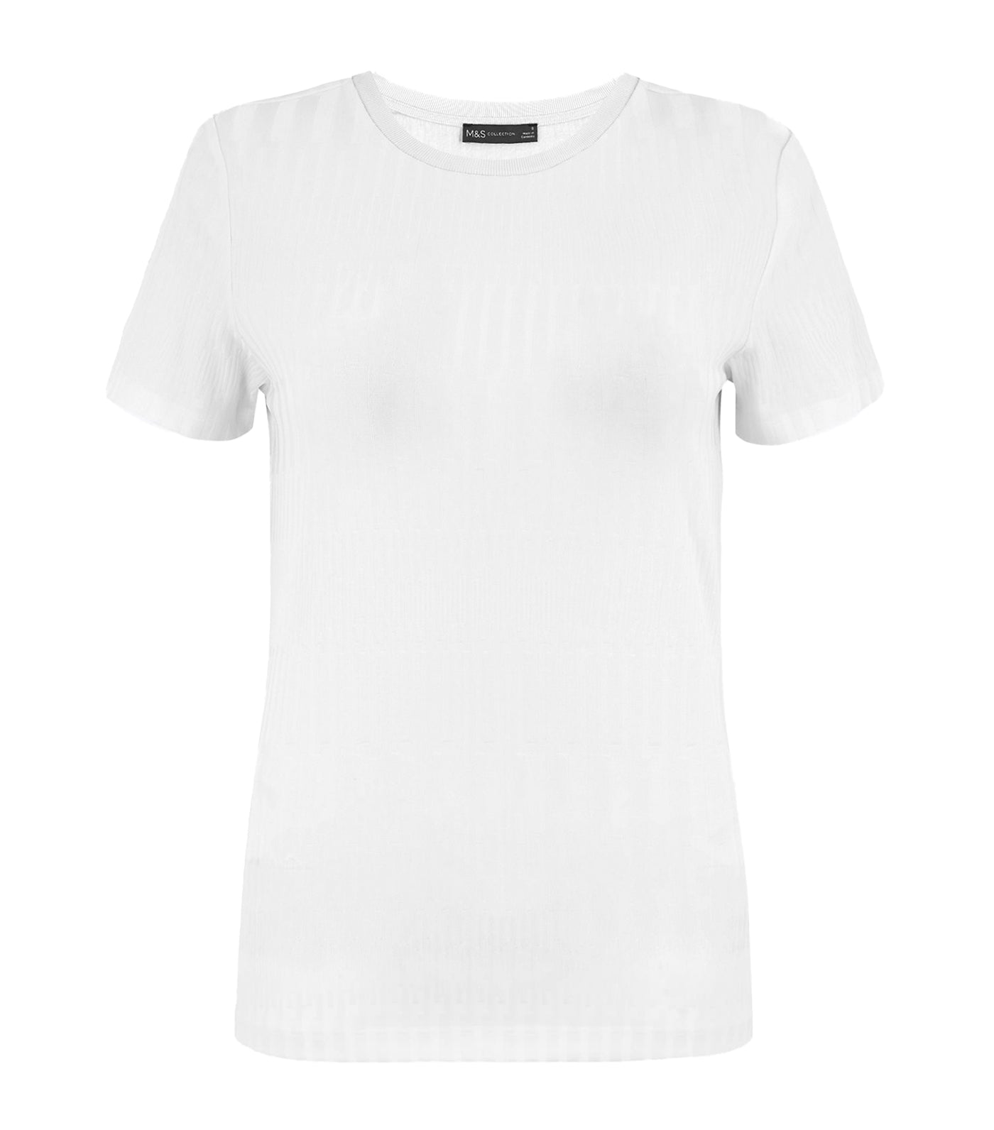 Textured Slim Fit T-Shirt Soft White