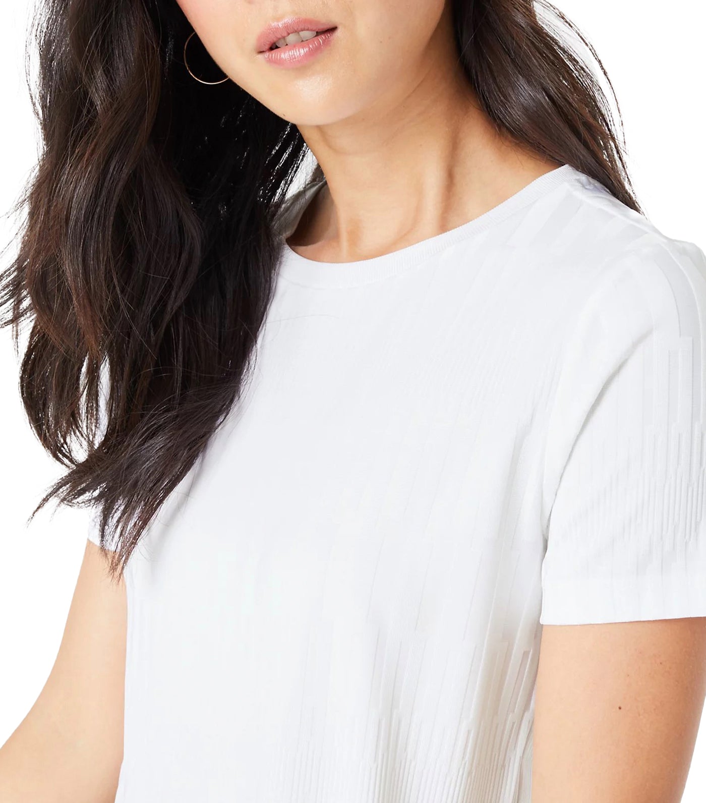 Textured Slim Fit T-Shirt Soft White