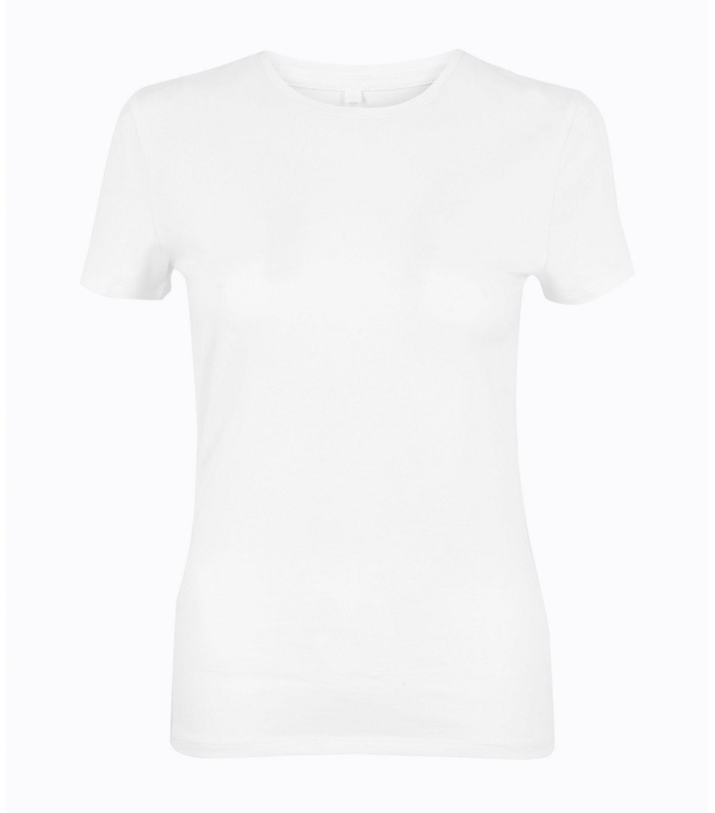 Cotton Rich Fitted T-Shirt White