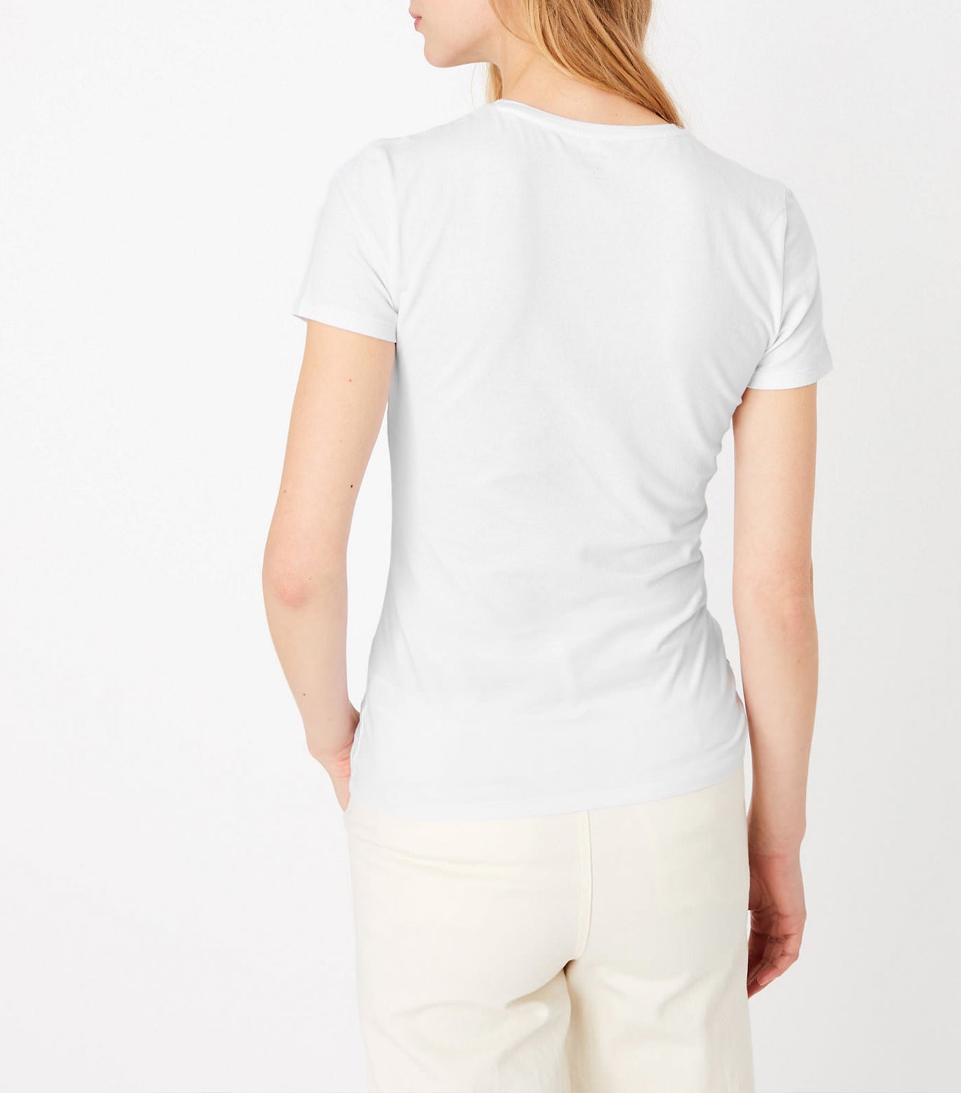 Cotton Rich Fitted T-Shirt White