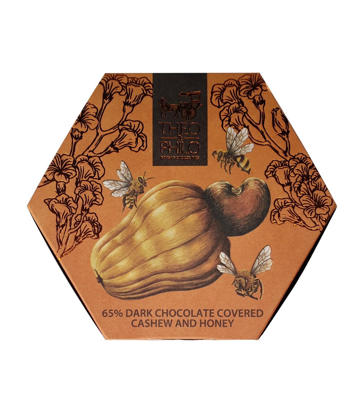 Theo & Philo 65% Dark Chocolate Covered Cashew and Honey