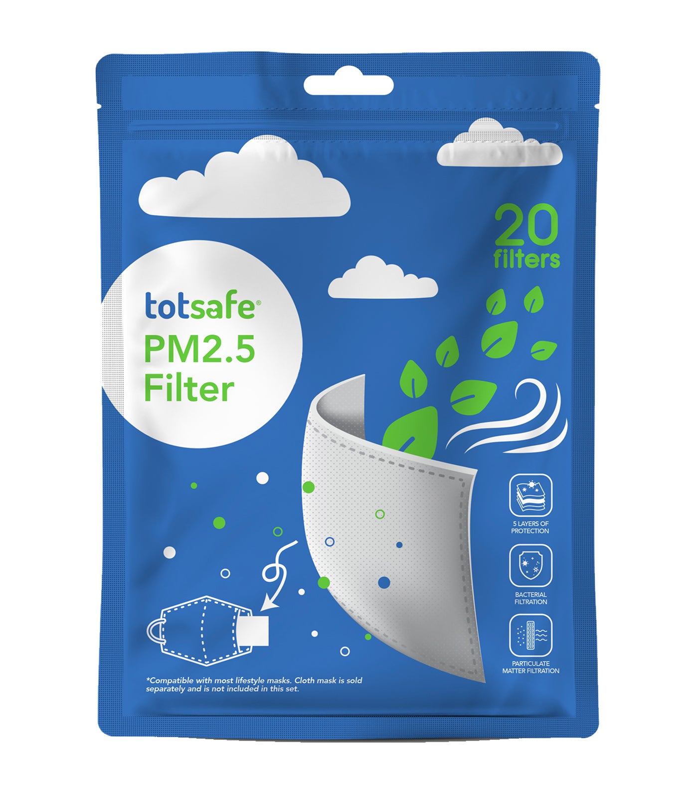 totsafe pm2.5 filter packs 20s