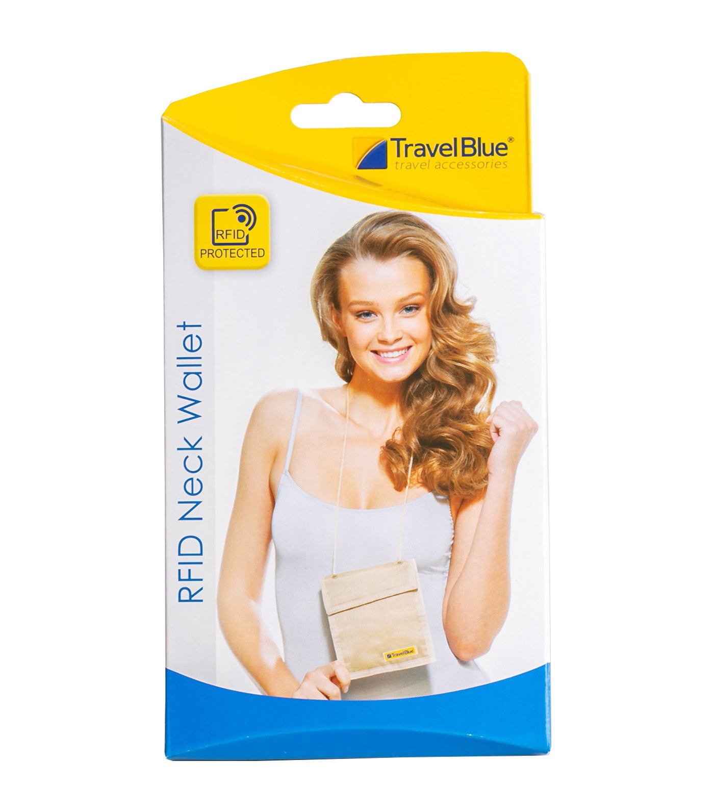 Neck Wallet RFID Beige