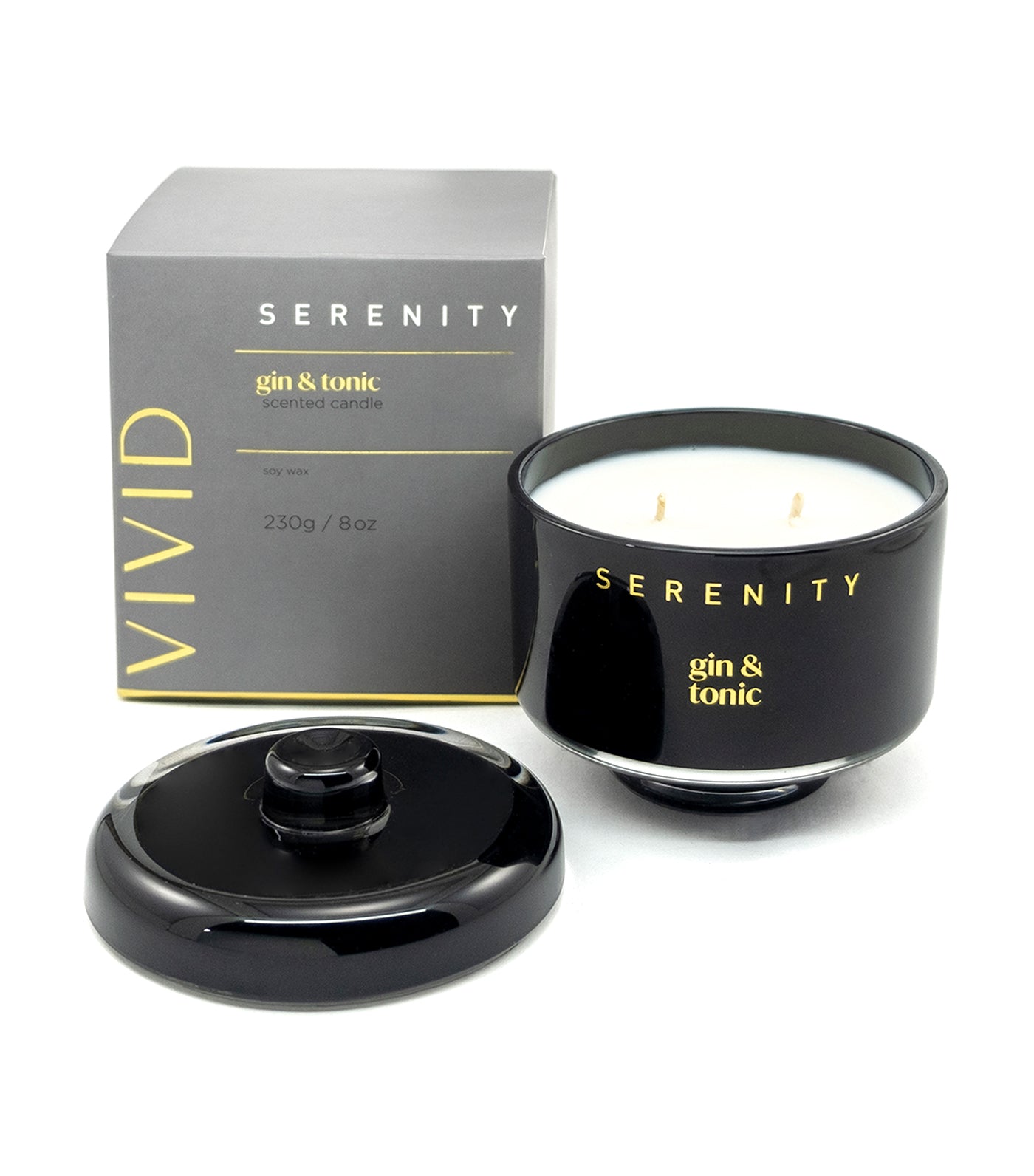 serenity vivid gin & tonic scented candle