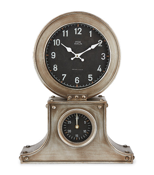 Waltham Table Clock Brown