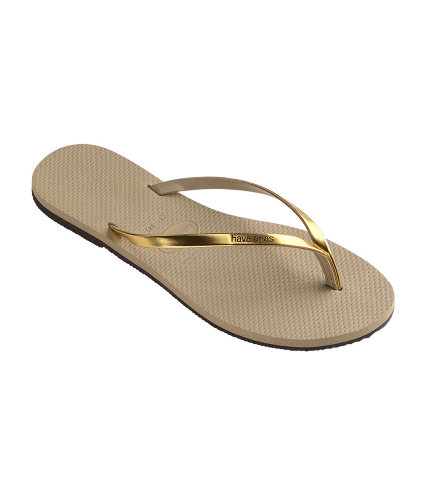 You Metallic Flip Flops Golden Sand Metalico