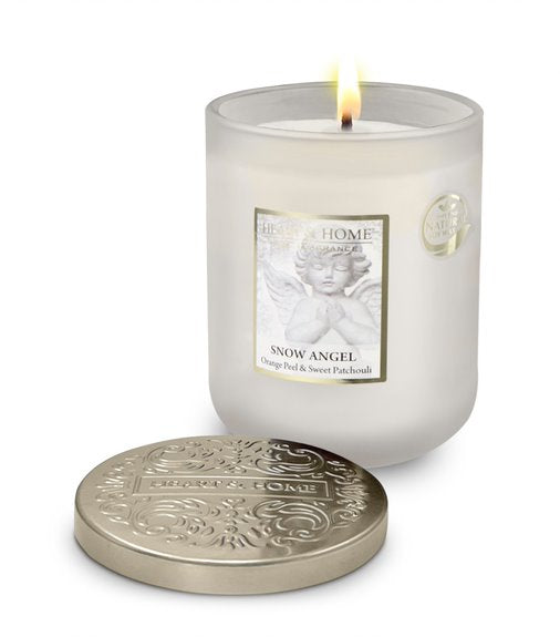 heart & home snow angel eco soy candle