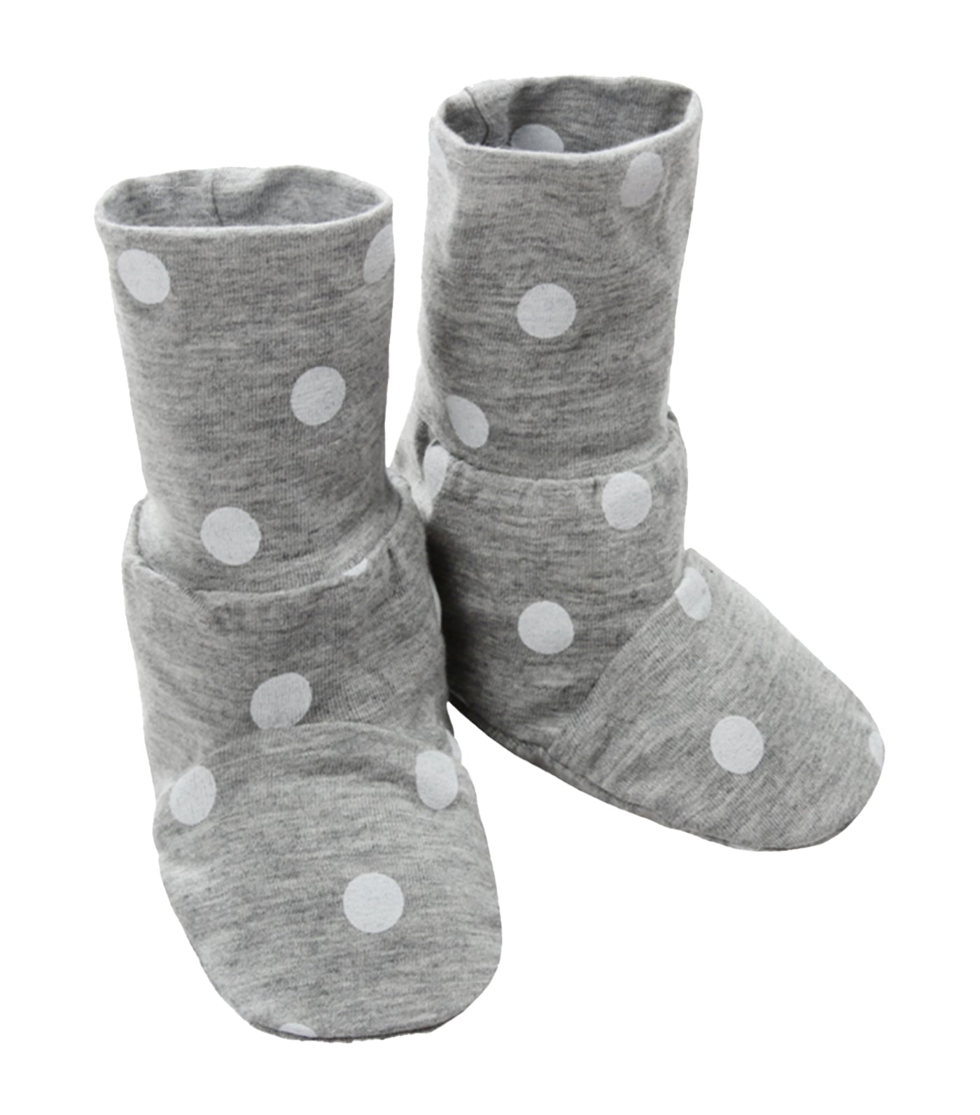 baa baa sheepz gray booties - polka dots