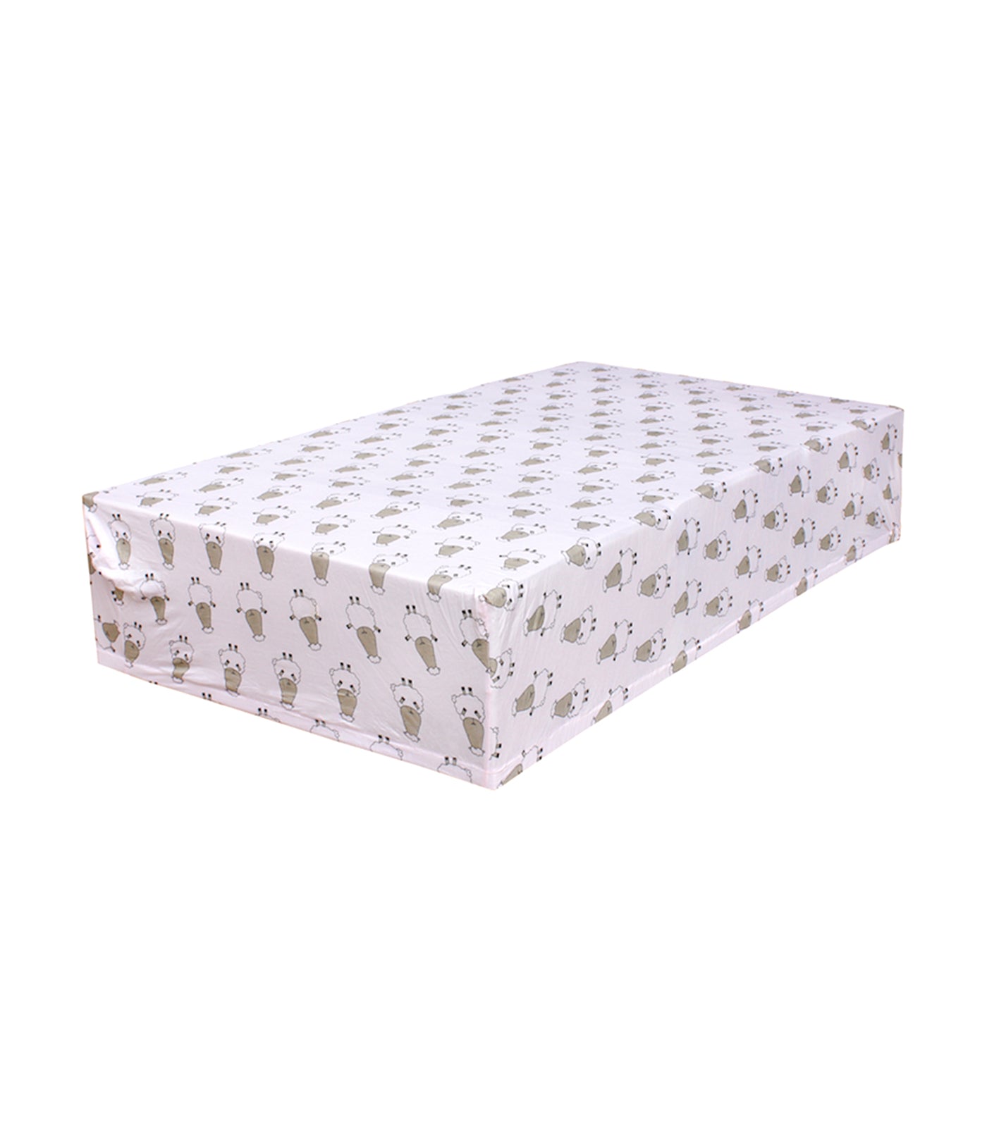 baa baa sheepz pink crib mattress sheet - big sheepz