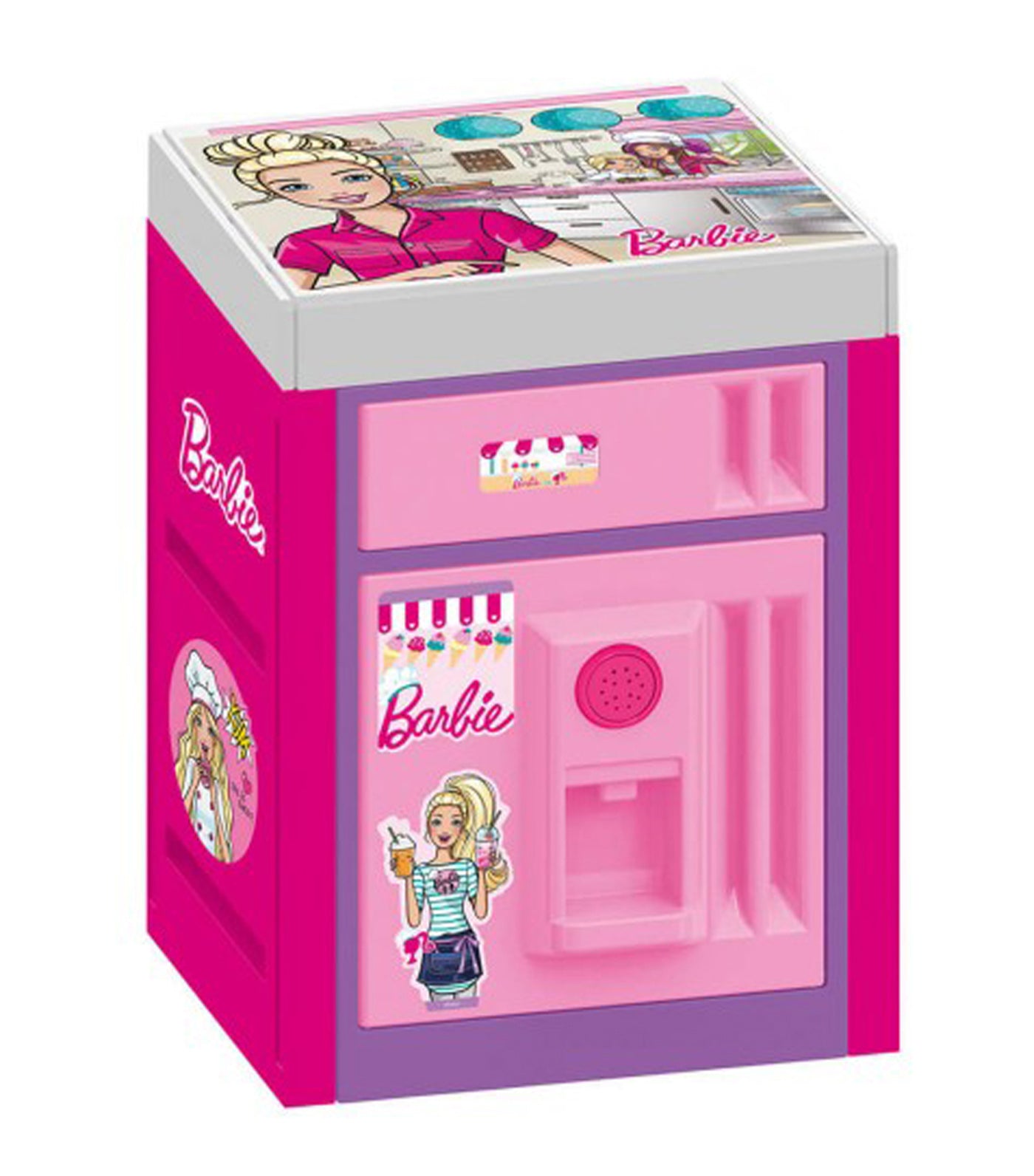 barbie® pink refrigerator