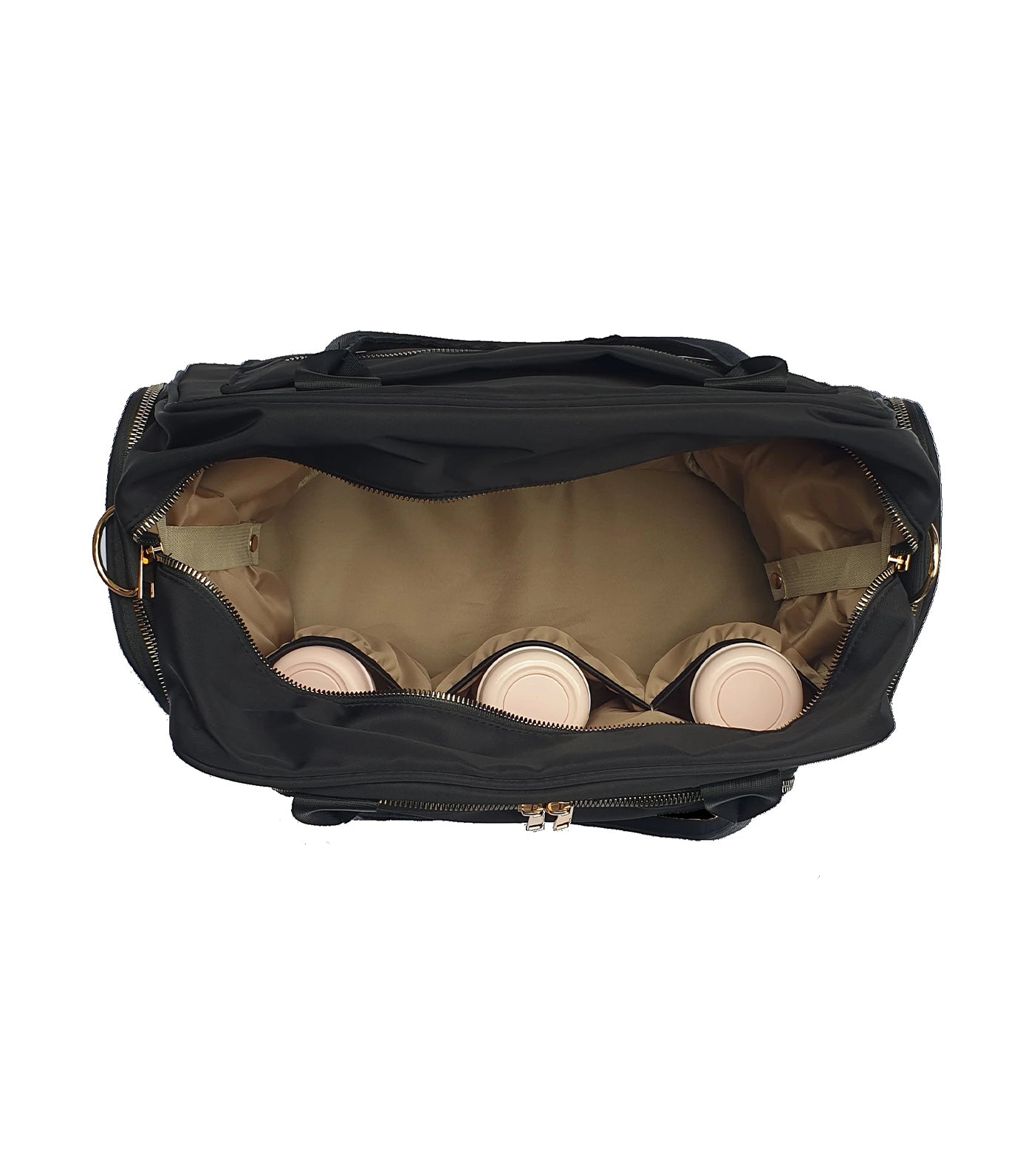 bebe black chic lisbon compact breast pump bag 