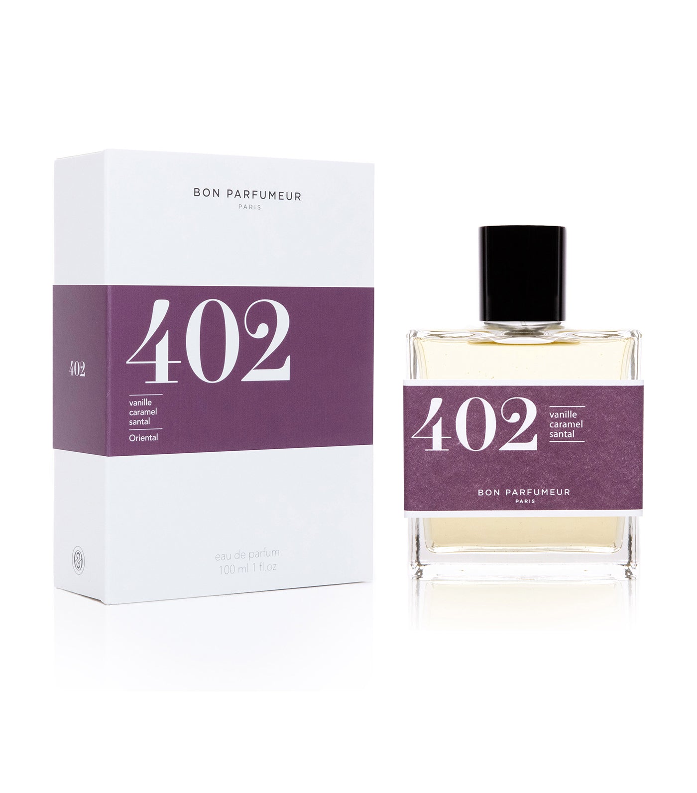 Eau de parfum 402 : vanilla, toffee and sandalwood
