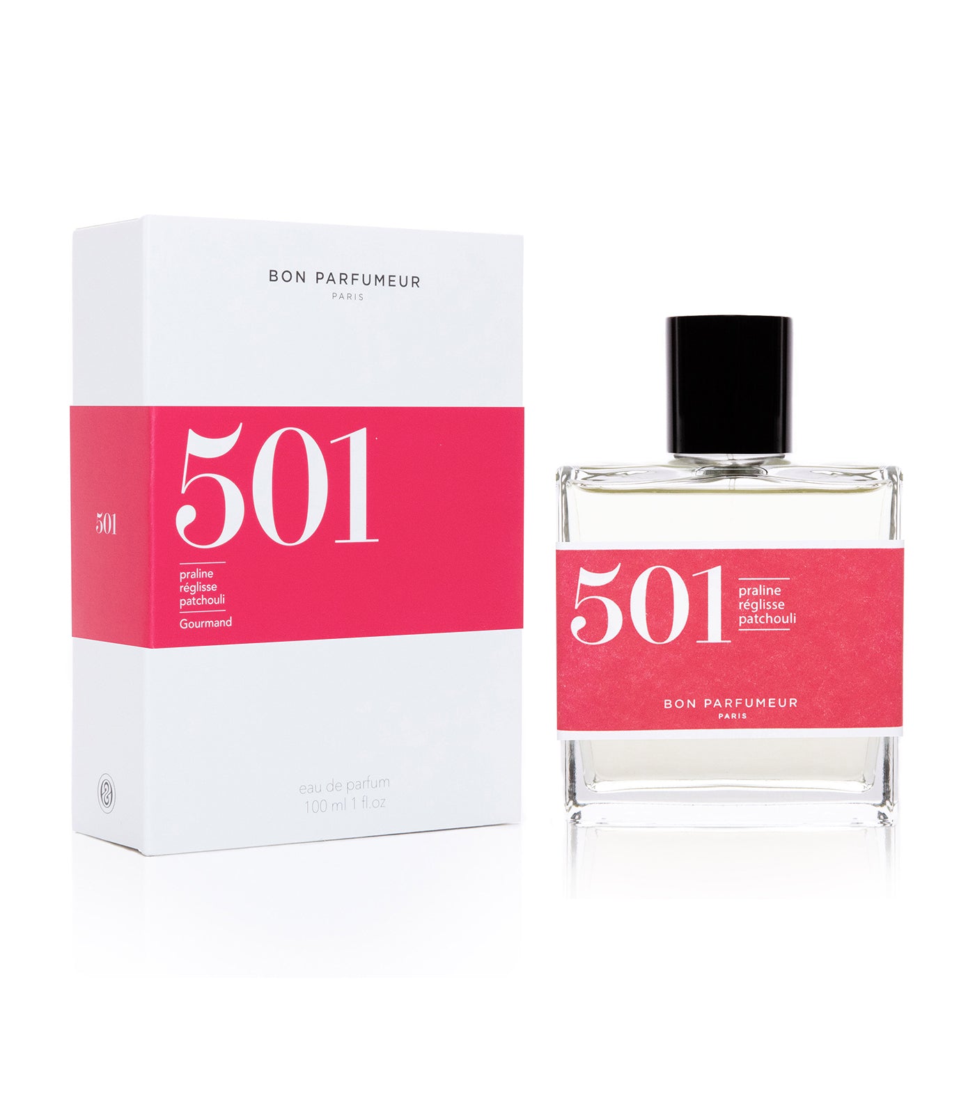 Eau de parfum 501 : praline, licorice and patchouli