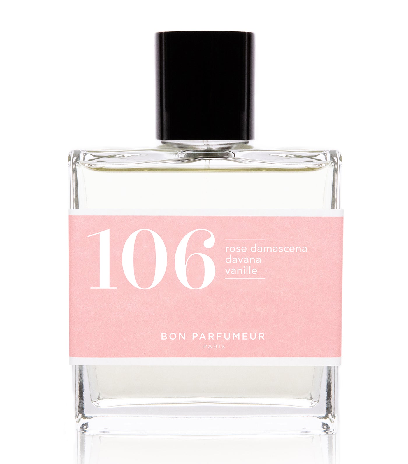 Eau de parfum 106: damascena rose, davana, vanilla
