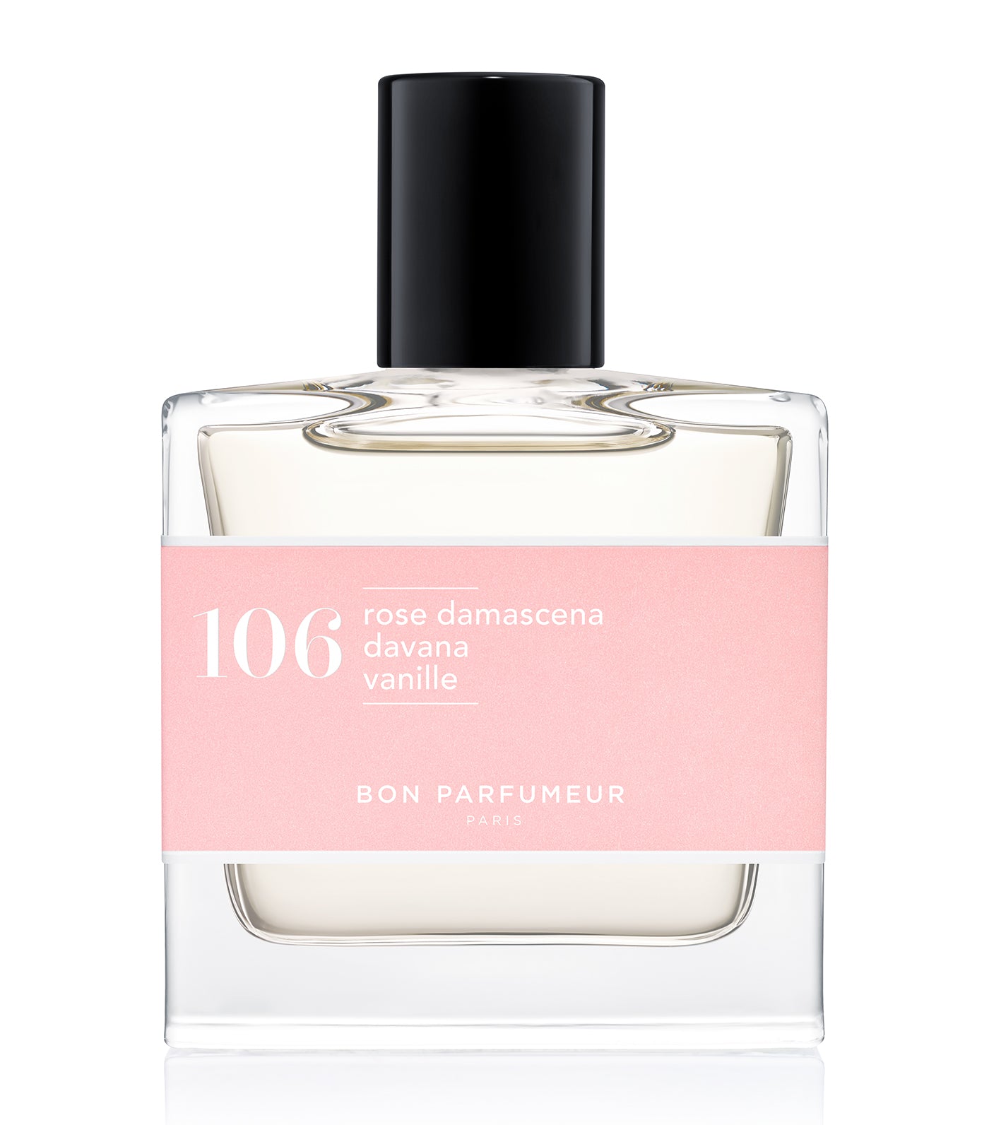 Eau de parfum 106: damascena rose, davana, vanilla