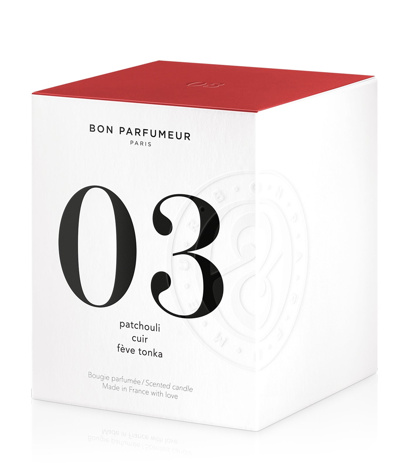 Candle no. 03 : patchouli, leather, tonka bean