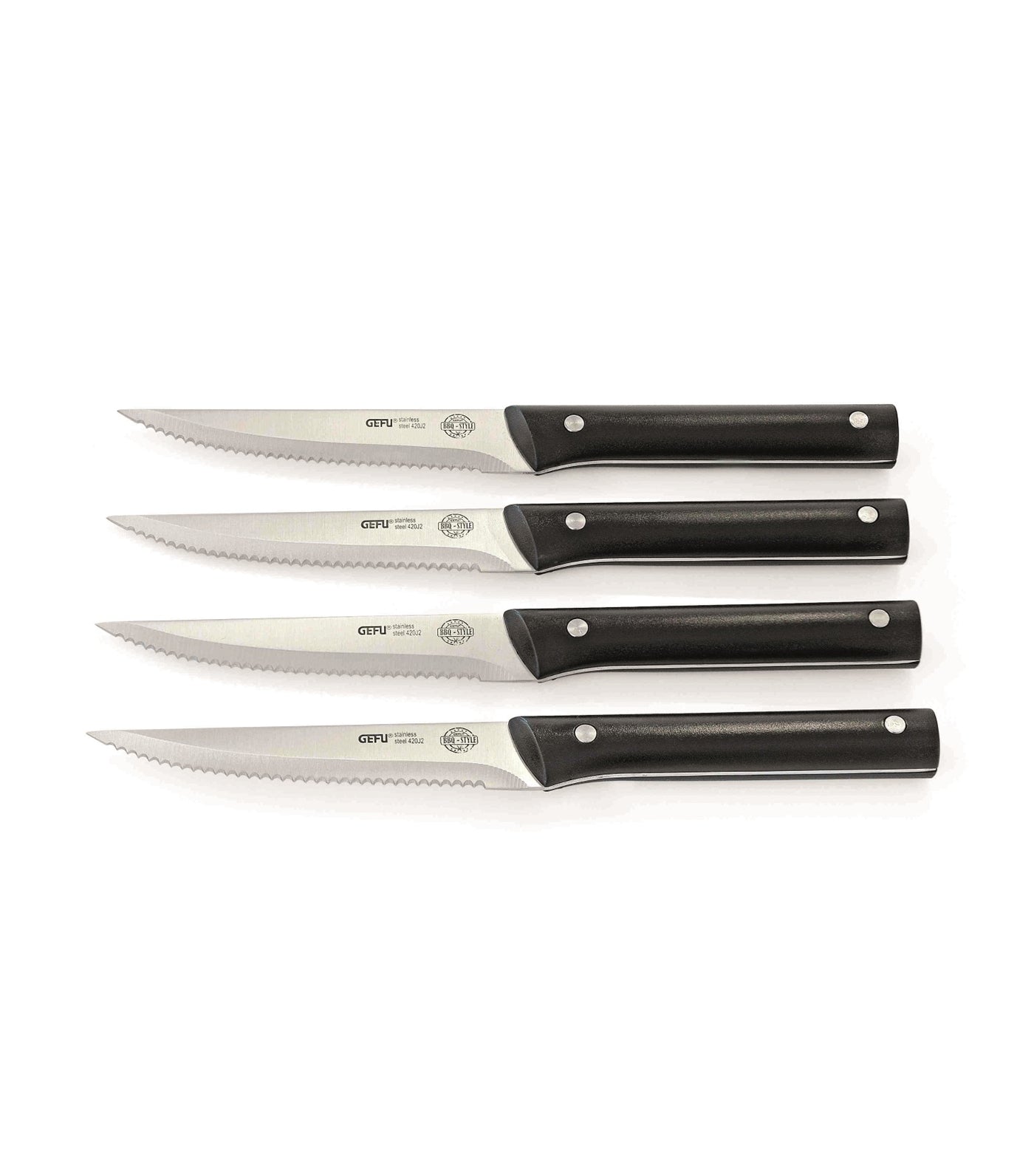 gefu four-piece steak knife set