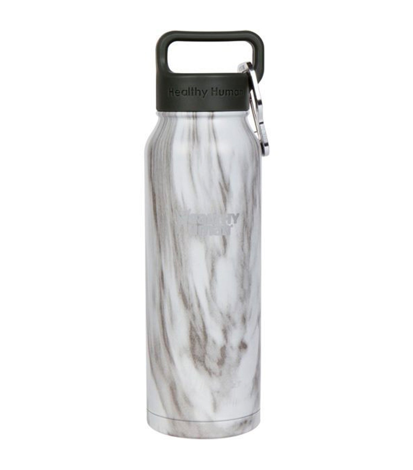 healthy human stone white 21oz stein insulated water bottle