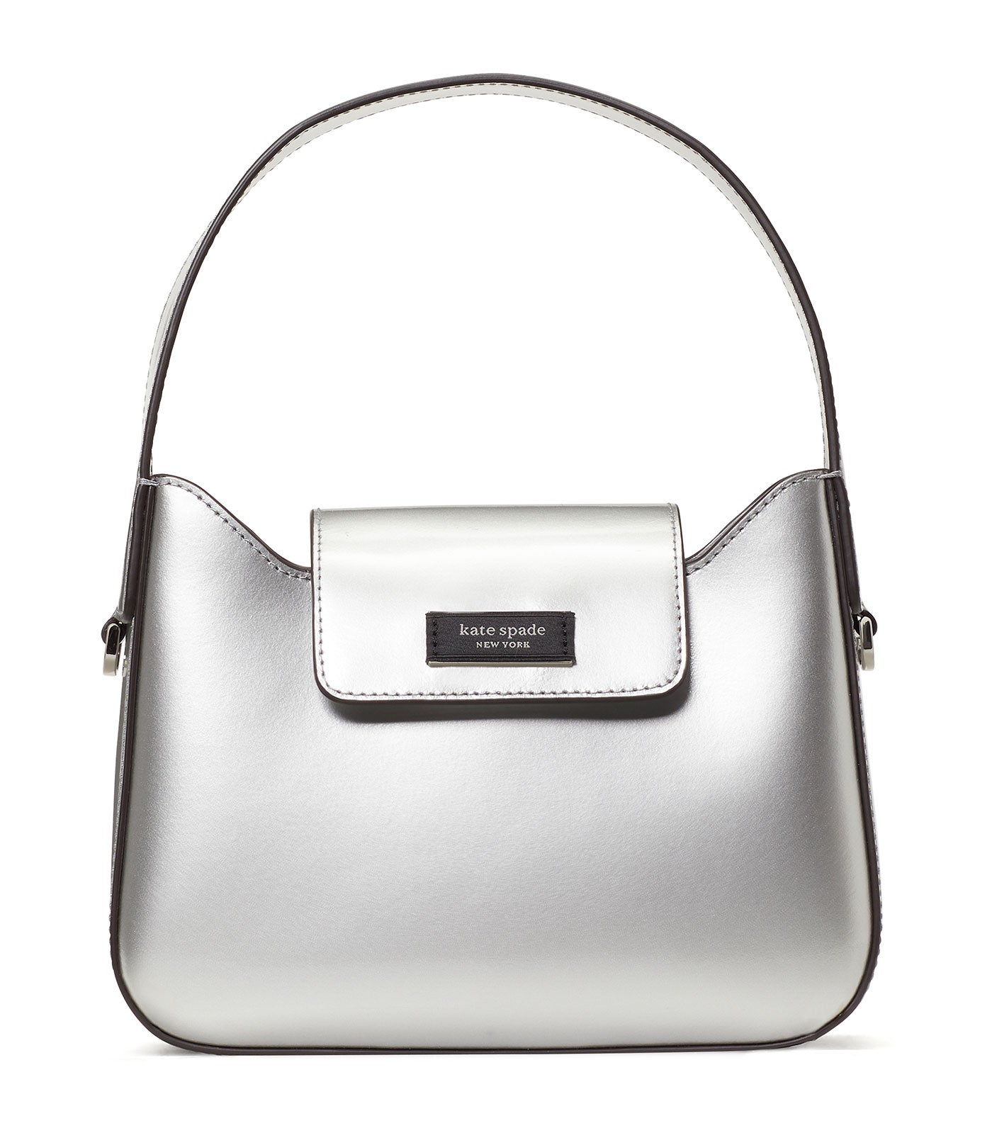 Kate spade silver metallic purse clearance