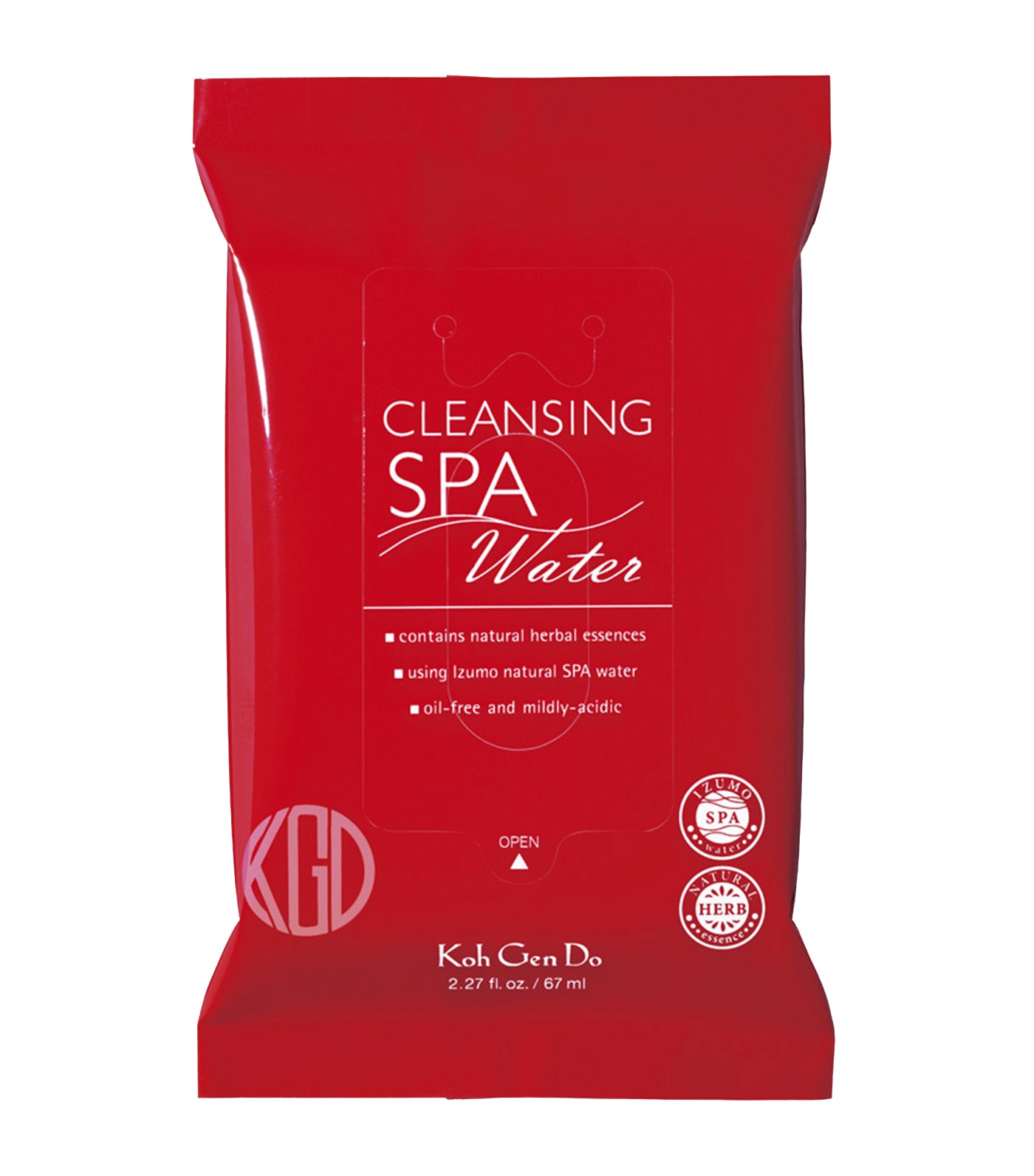 kohgendo 1-pack cleansing water cloth