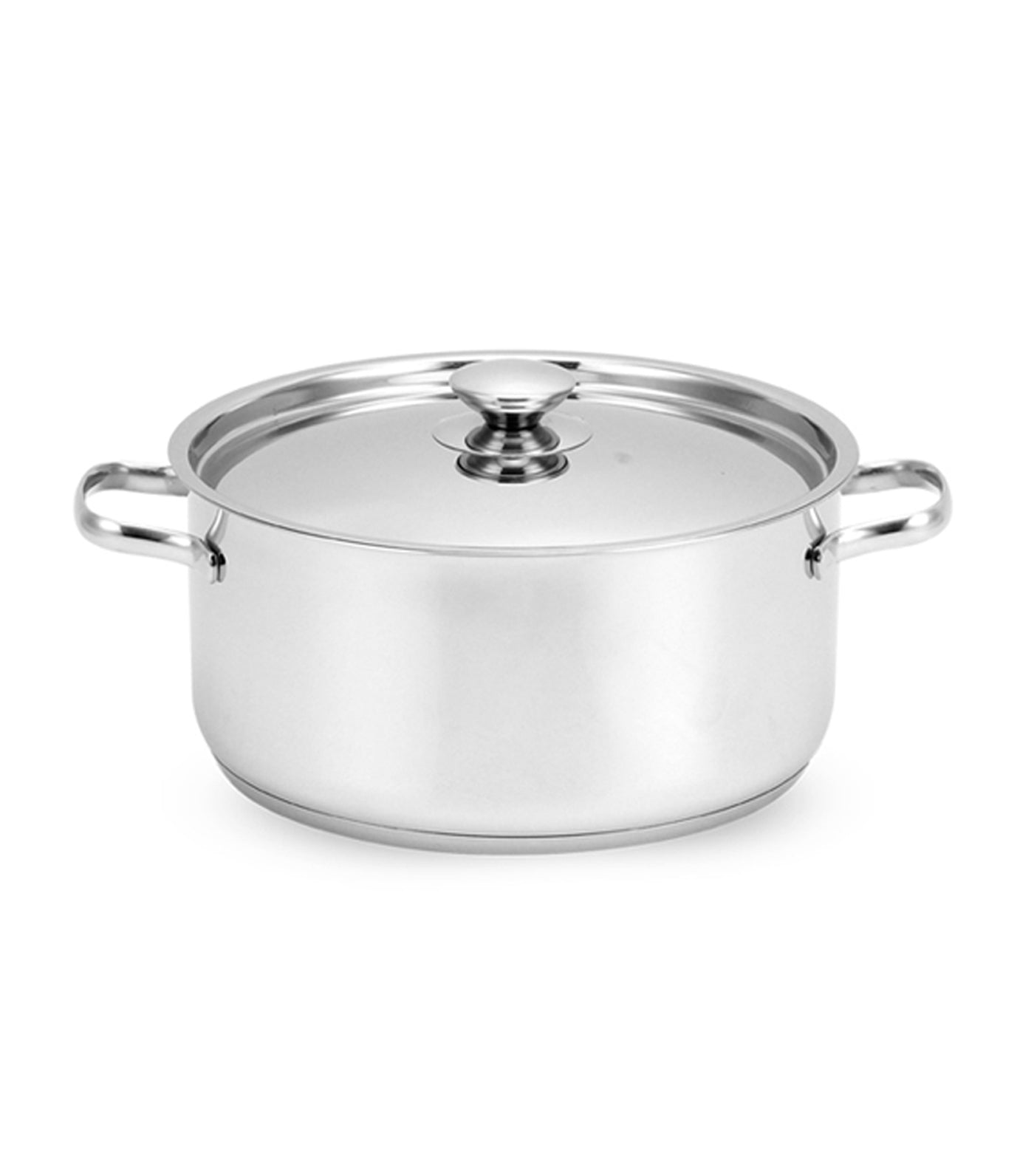lifestyle silver stainless steel casserole