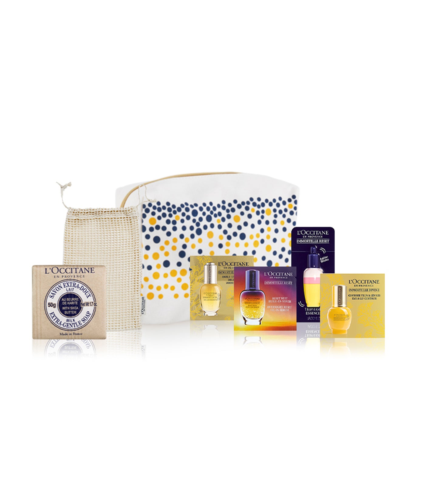 L'Occitane Complimentary Immortelle Glow Essentials Kit