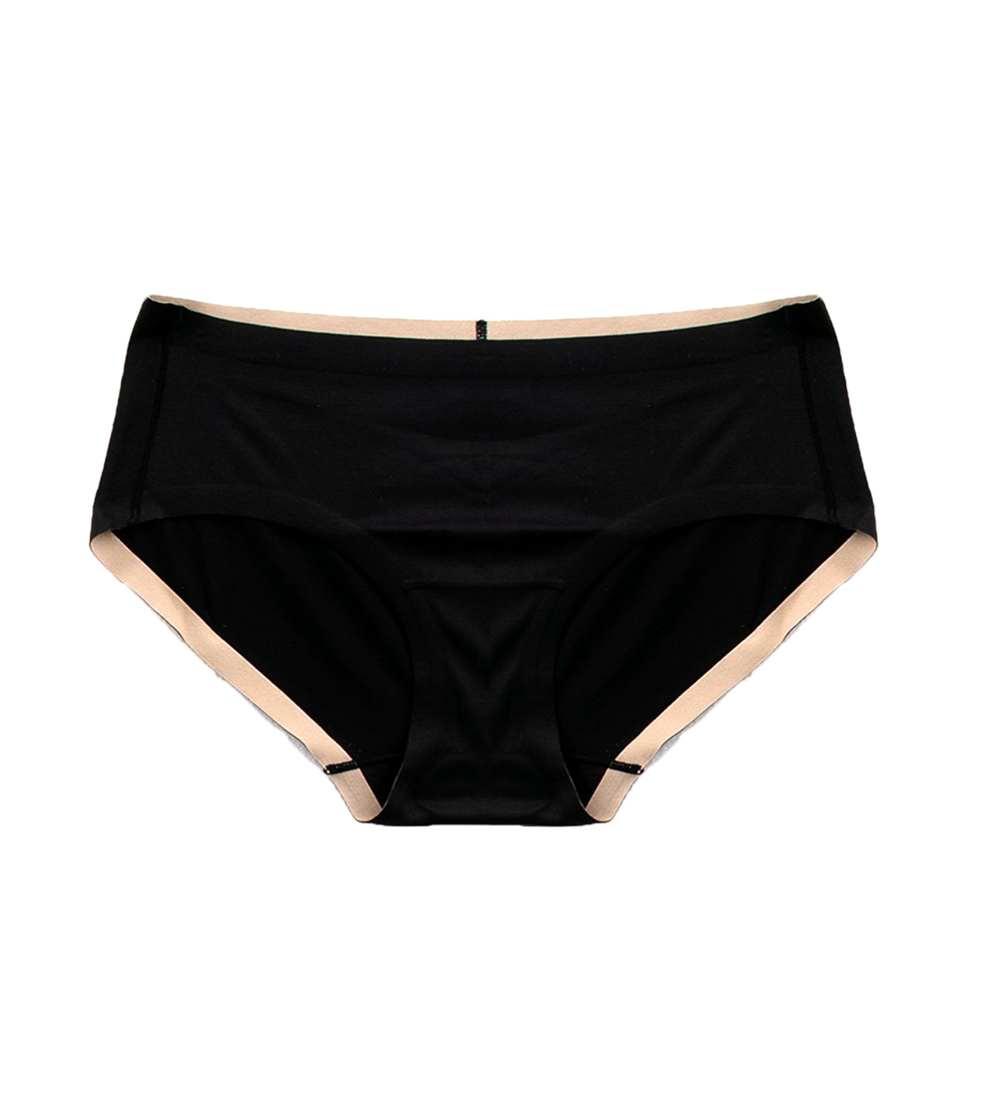 maidenform comfort devotion fused hipster black with body beige