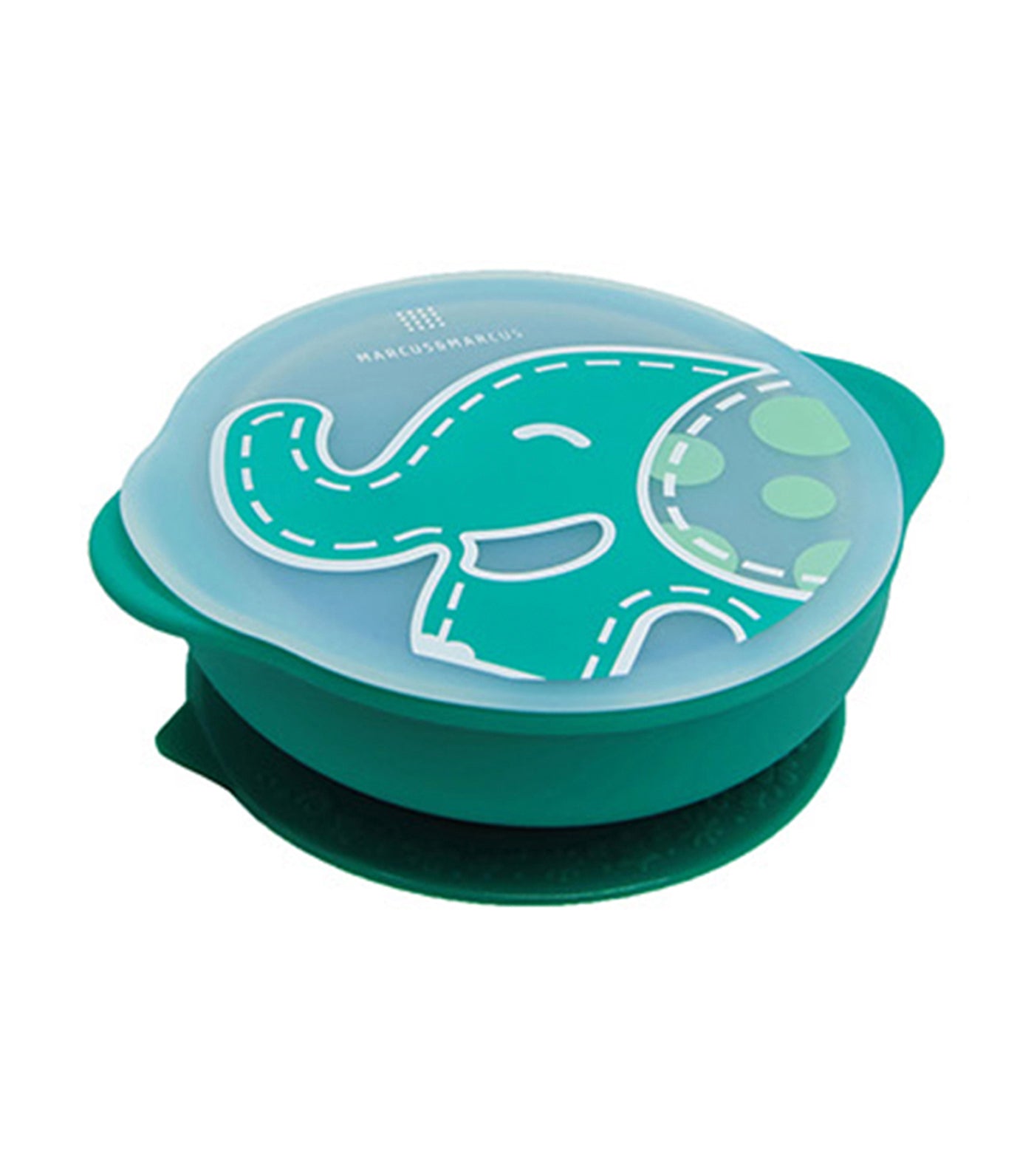 marcus & marcus green self feeding suction bowl with lid