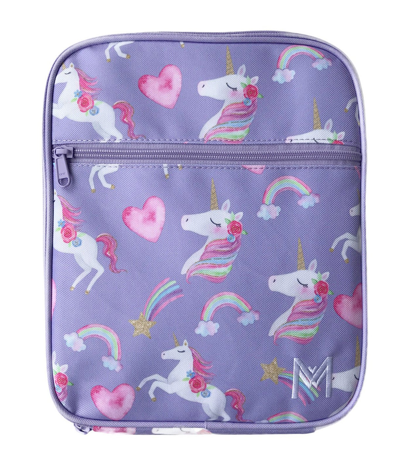 montiico insulated lunch bag - unicorn