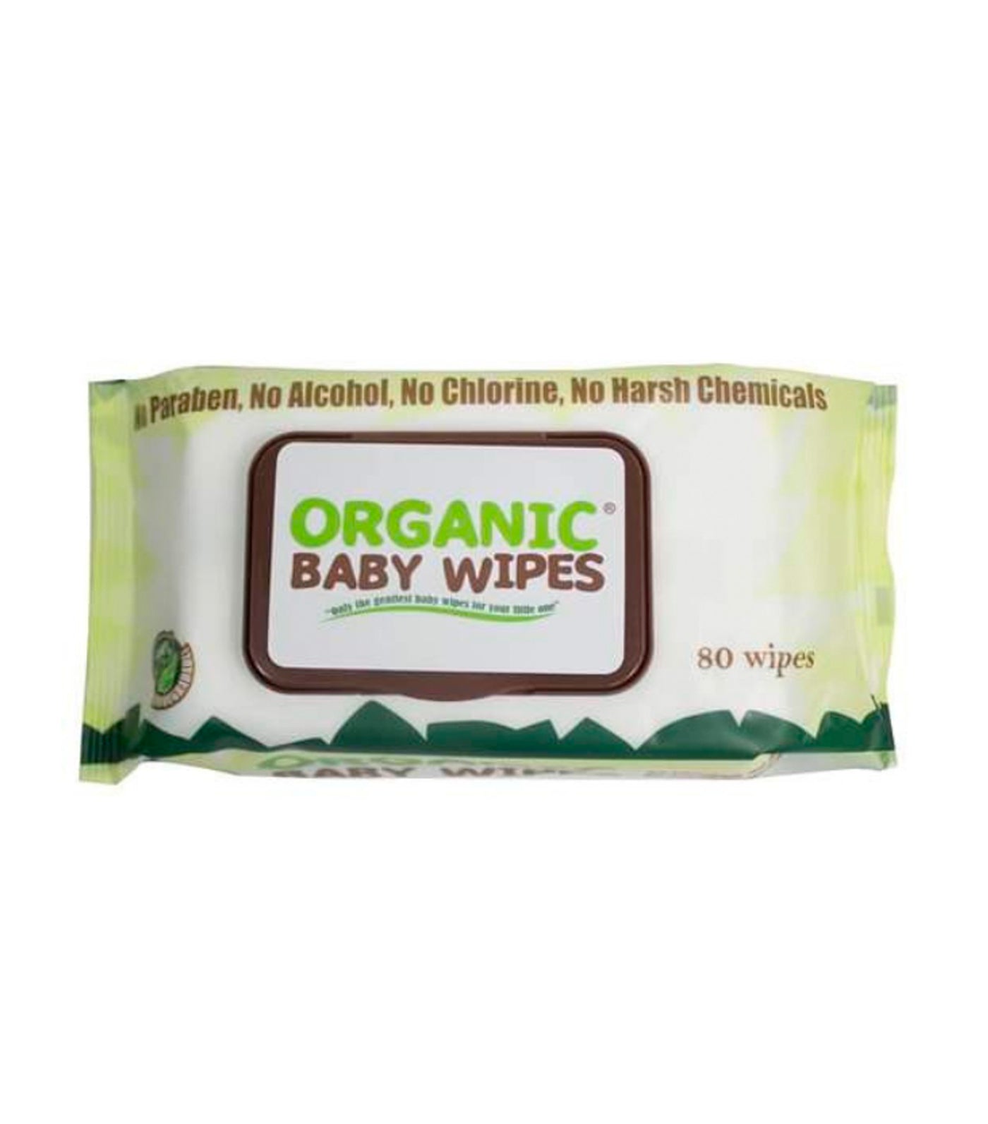 organic baby wipes with cap (80 wipes)