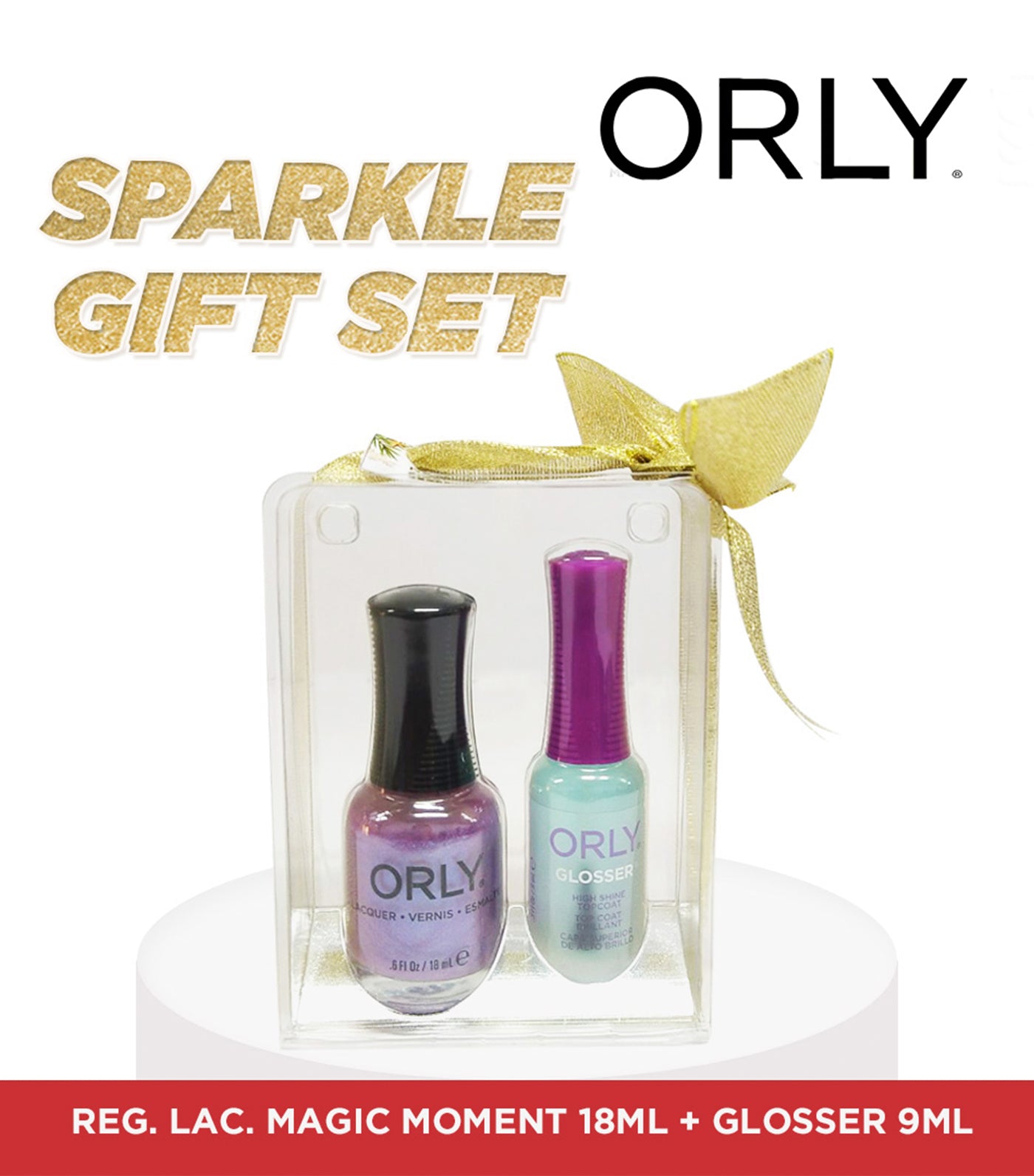Sparkle Gift Set - Nail Lacquer Magic Moment + Glosser
