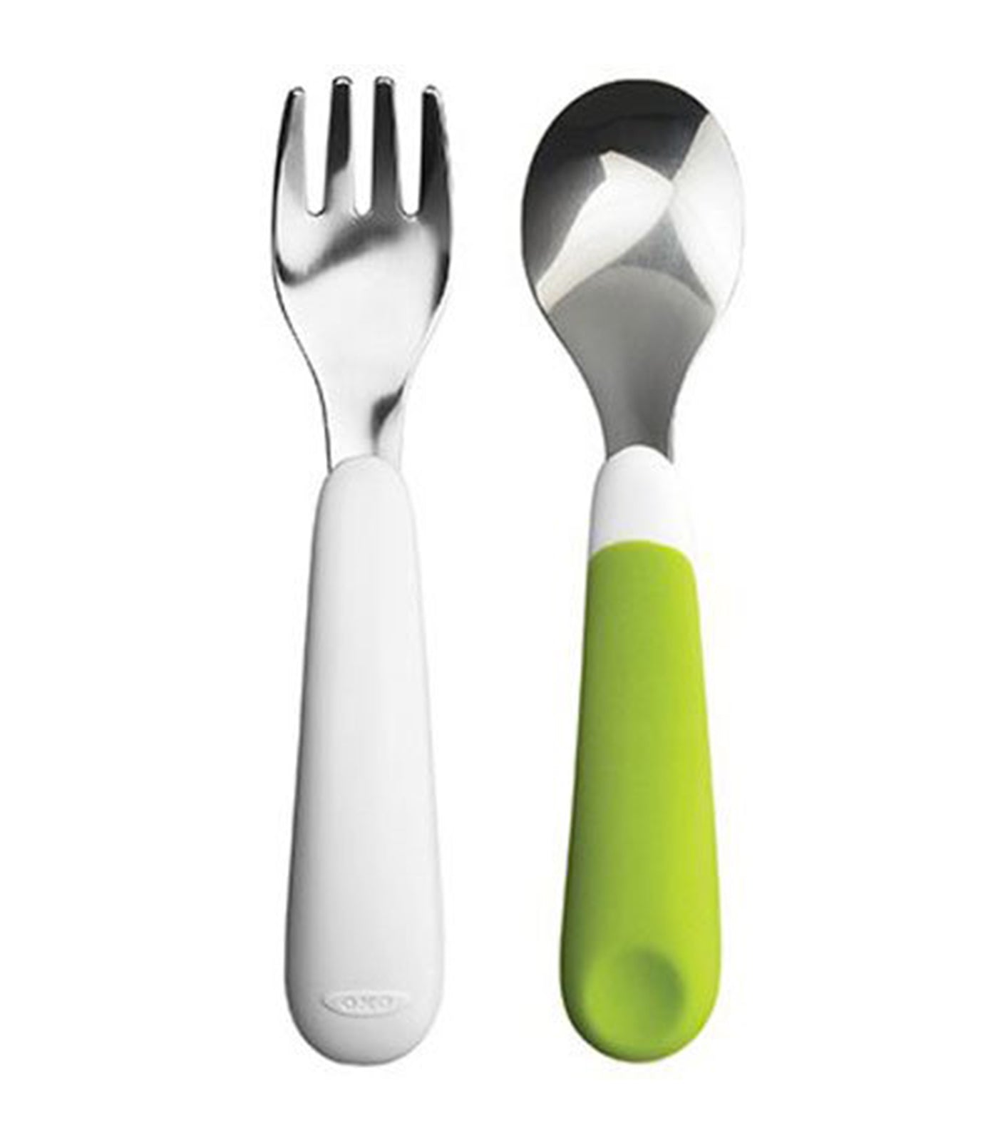 oxo tot green training fork and spoon set