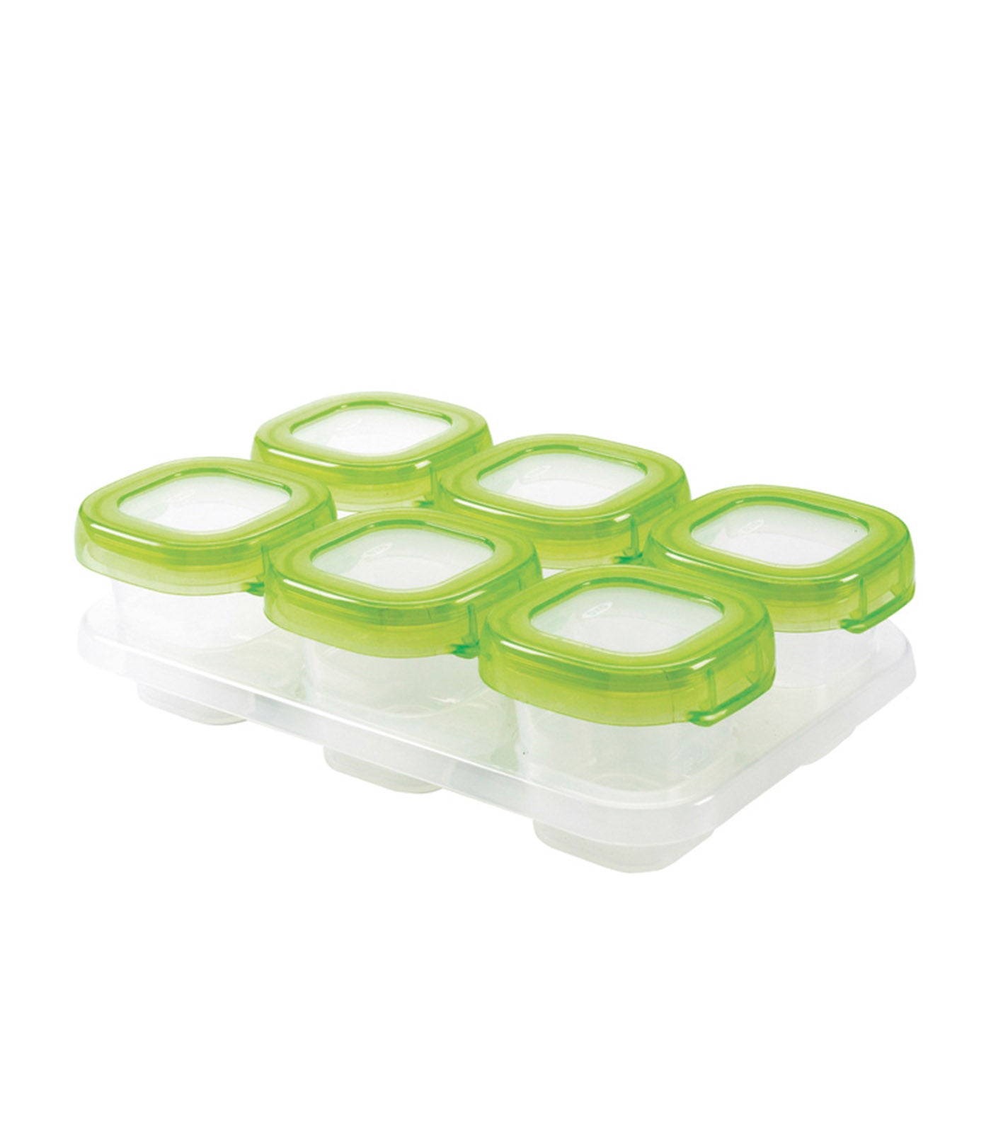 oxo tot green baby blocks freezer storage containers - 2oz