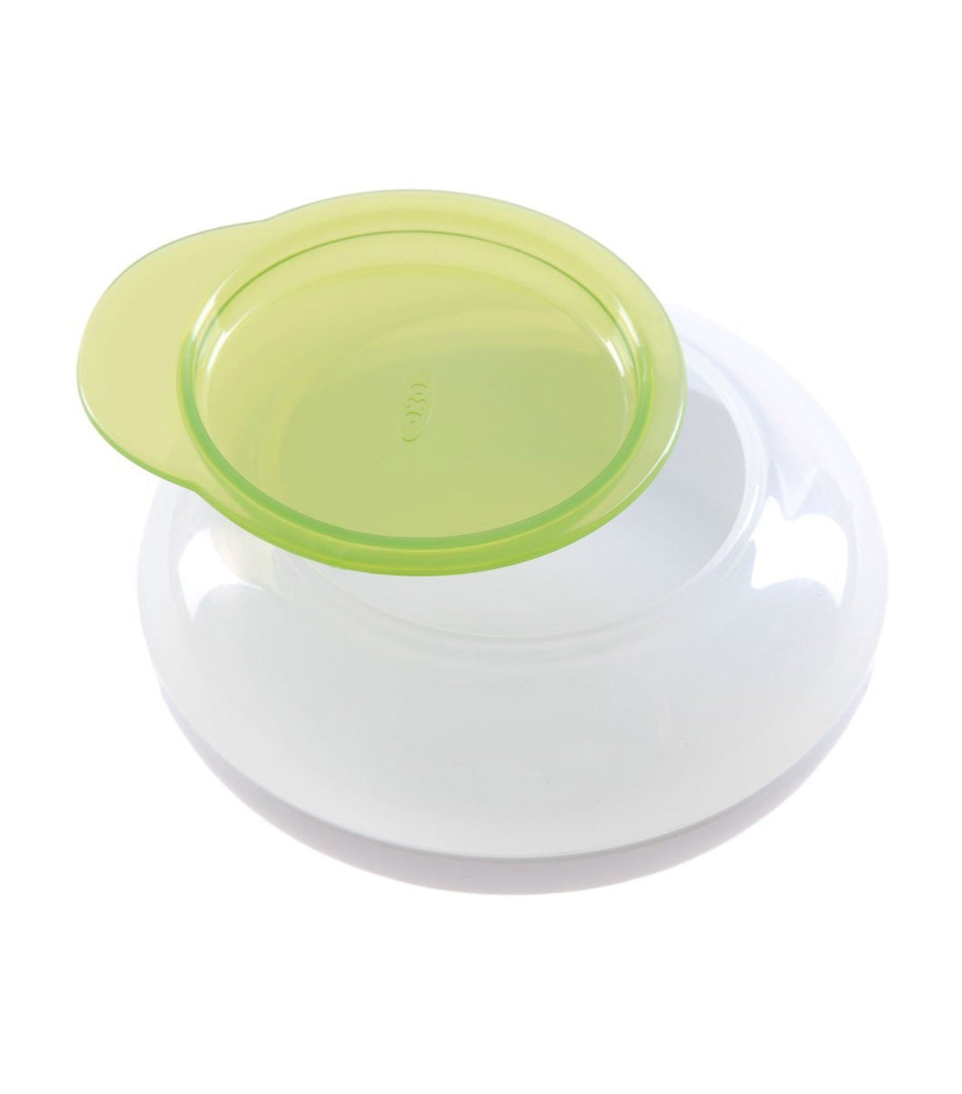 oxo tot green snack disk with snap on lid