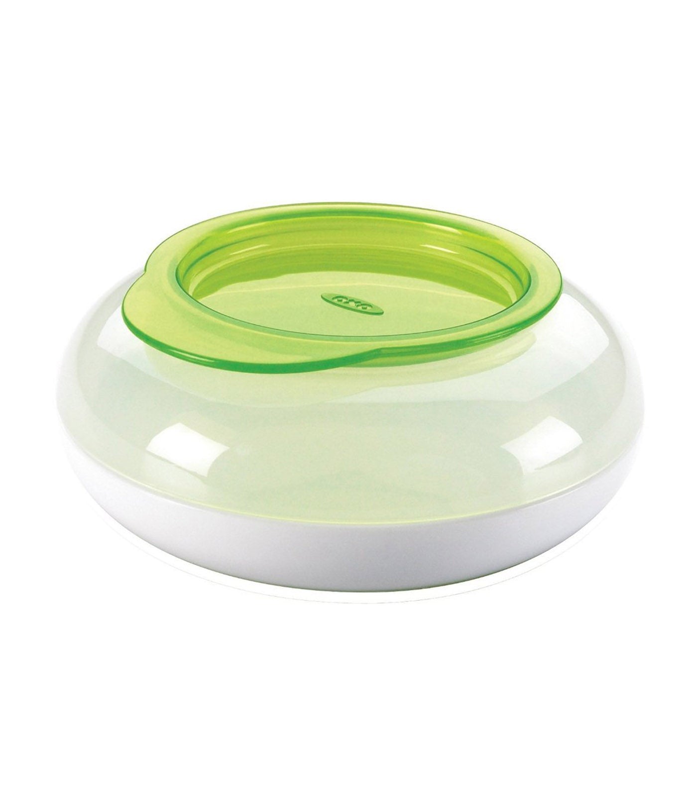 oxo tot green snack disk with snap on lid
