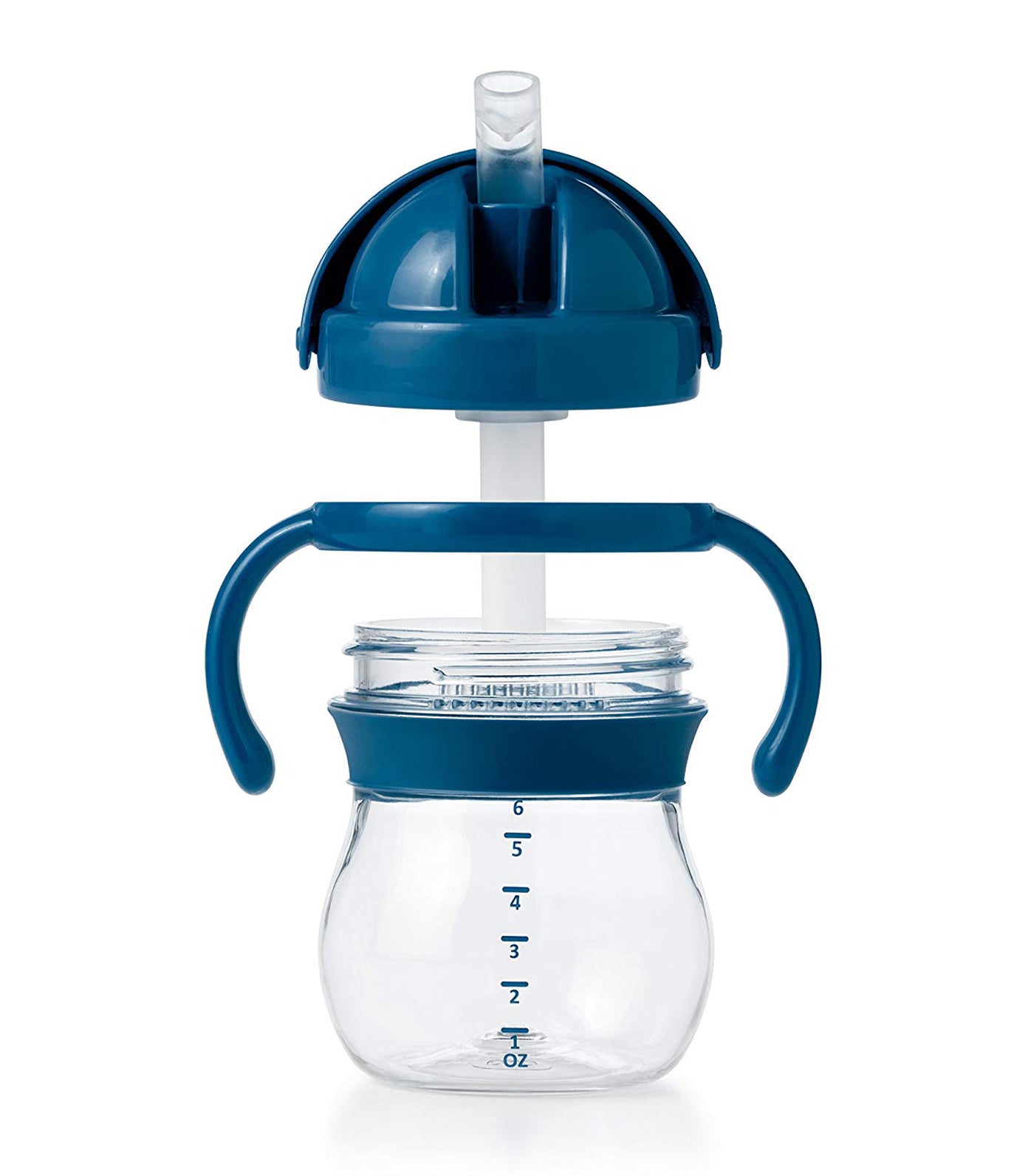 oxo tot navy grow straw cup with handles - 6oz