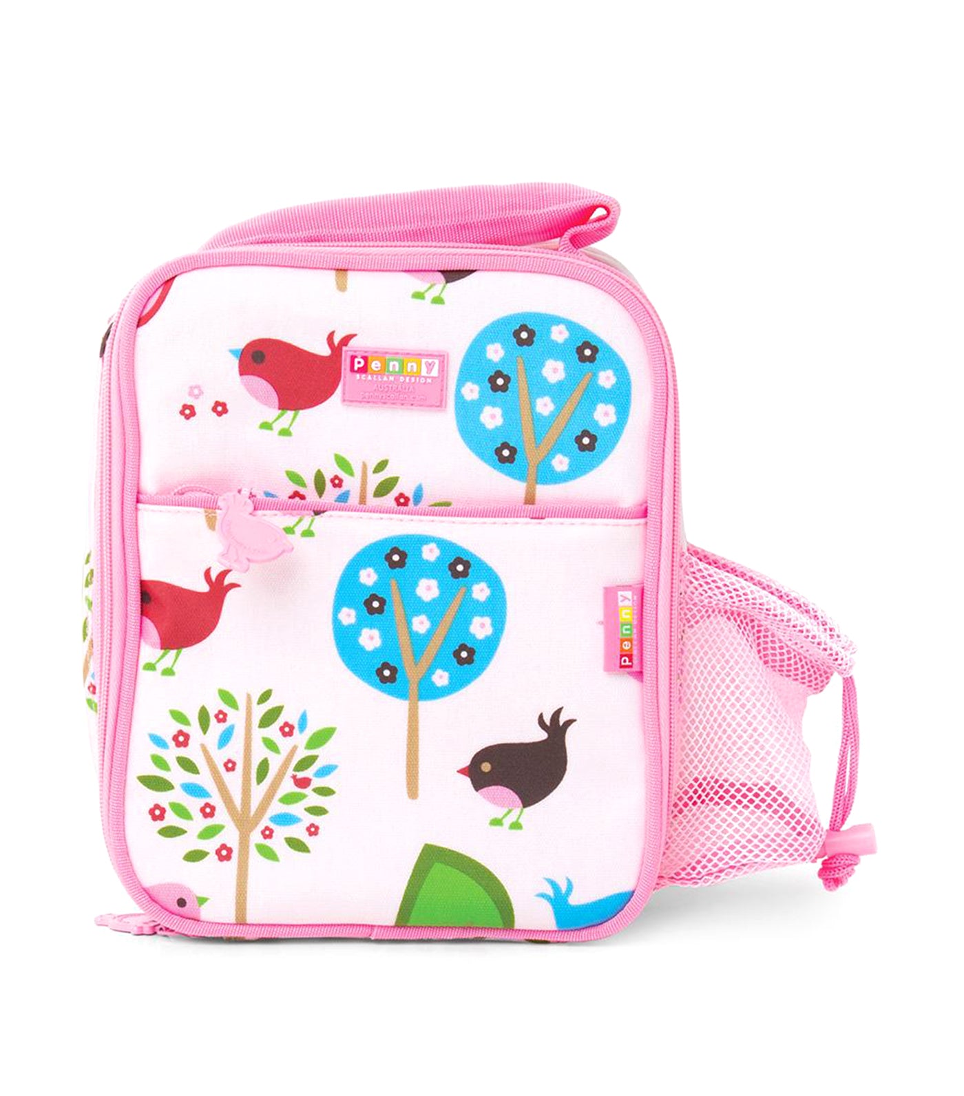 penny scallan pink bento cooler bag - chirpy bird light