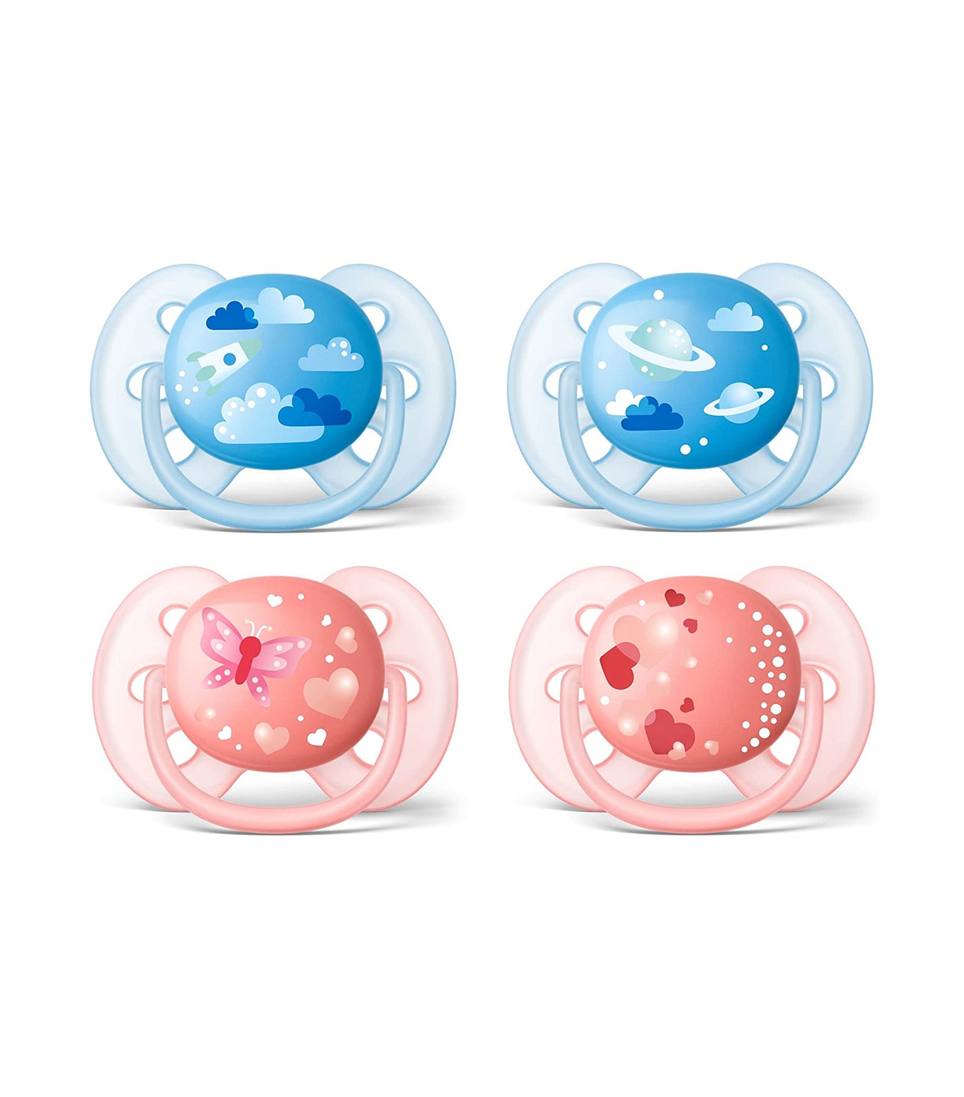 philips avent ultra soft pacifier (6-18m) - assorted