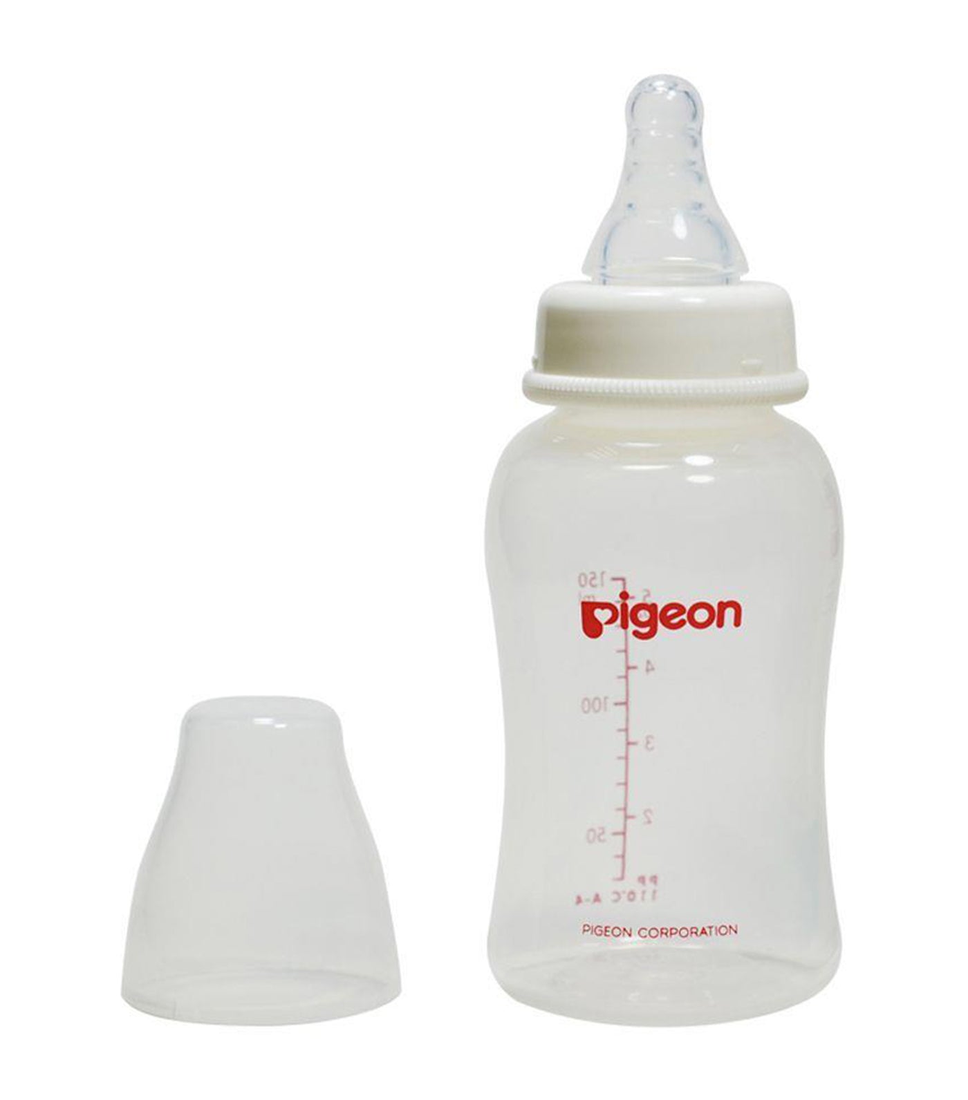 pigeon flexible peristaltic premium crystal clear pp bottle 150 ml