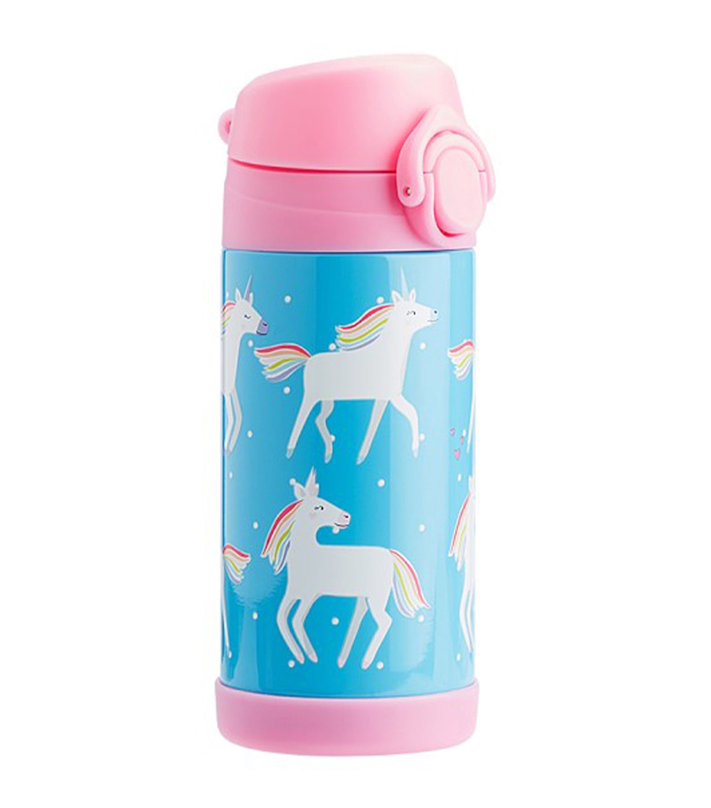 pottery barn kids aqua mackenzie unicorn parade regular water bottle