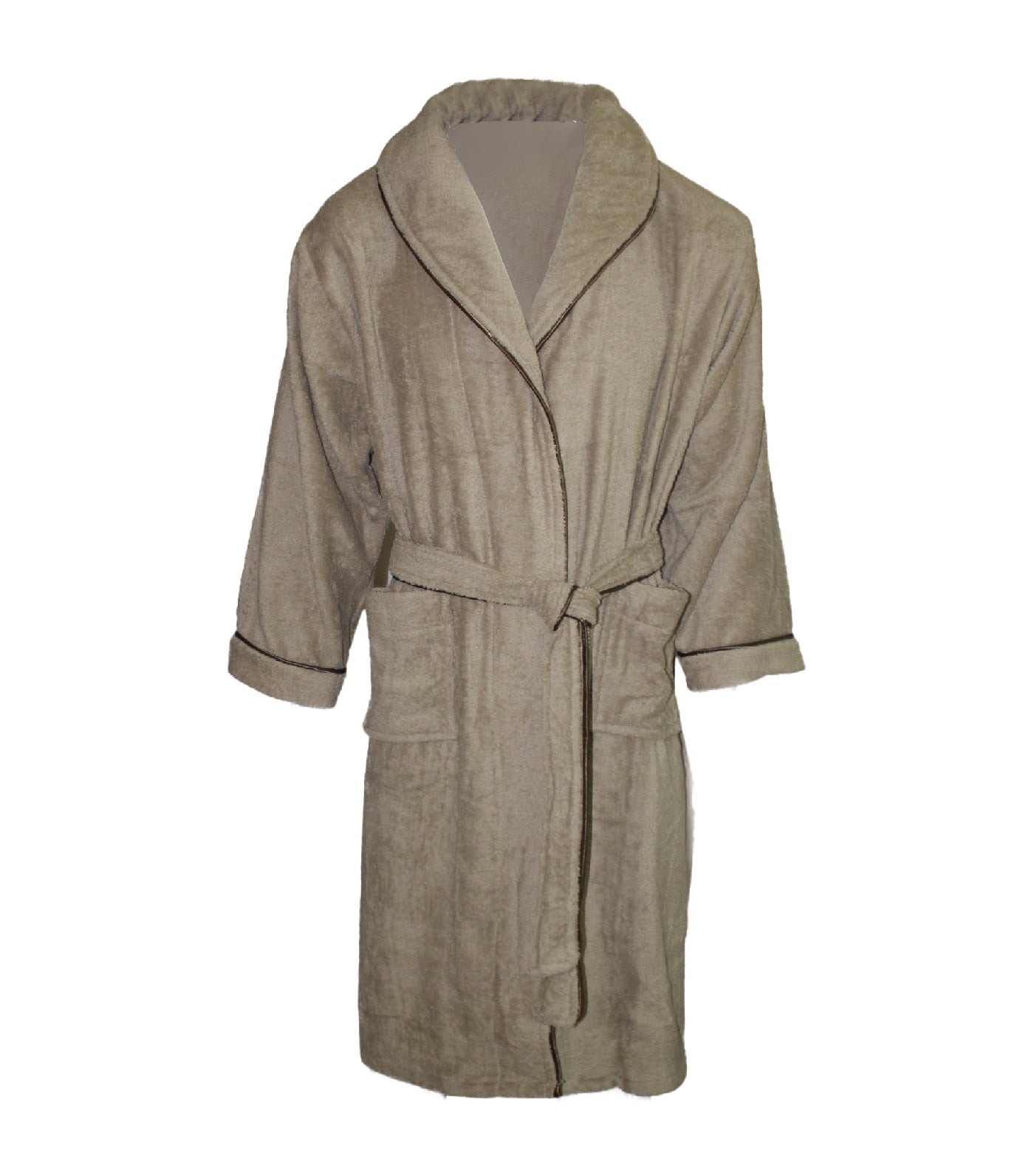 bloomsfield terry bathrobe - brown