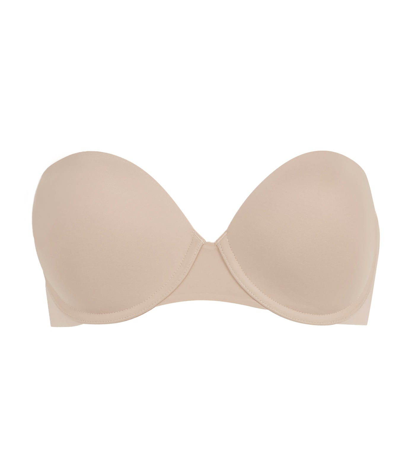 spanx up for anything strapless bra champagne beige