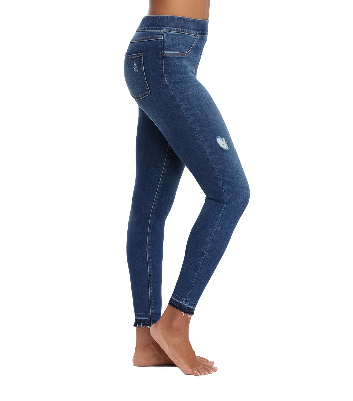 SPANX, Jeans, Spanx Distressed Denim Leggings In Medium Wash Size M