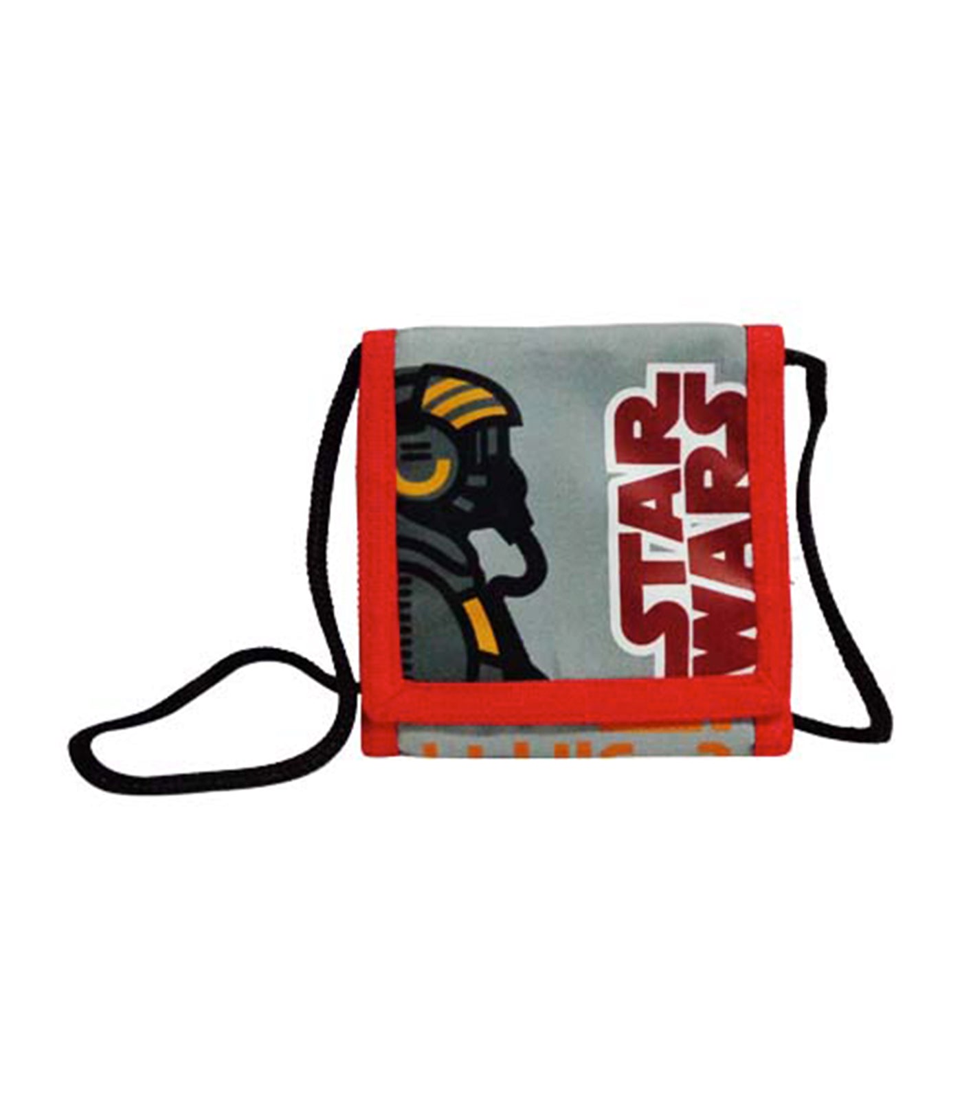 star wars red and gray rebel alliance necklace wallet
