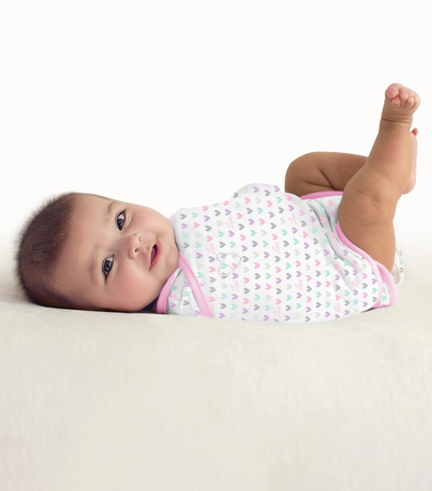summer swaddleme® kicksie™ – lots of love (small)