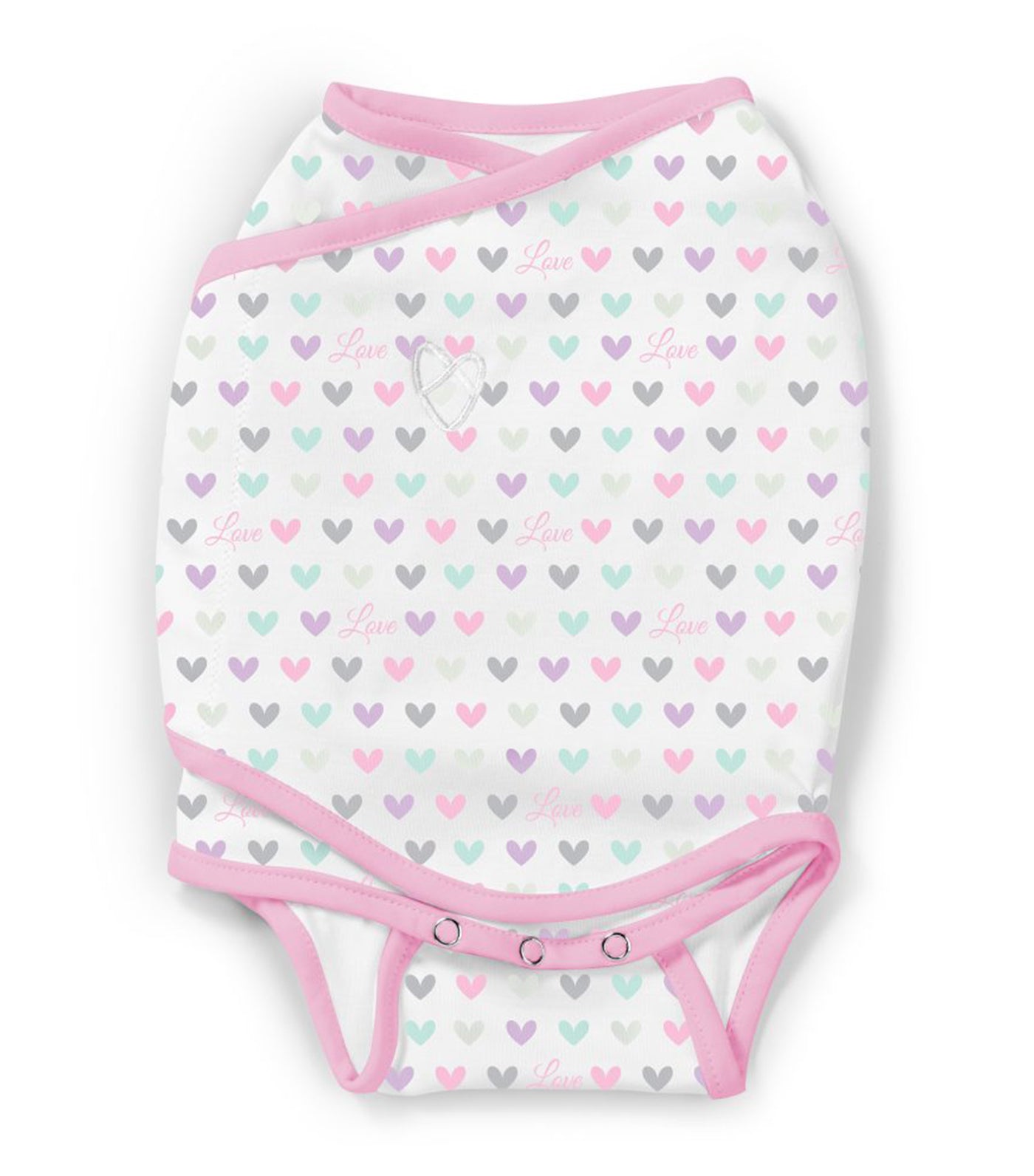 summer swaddleme® kicksie™ – lots of love (small)