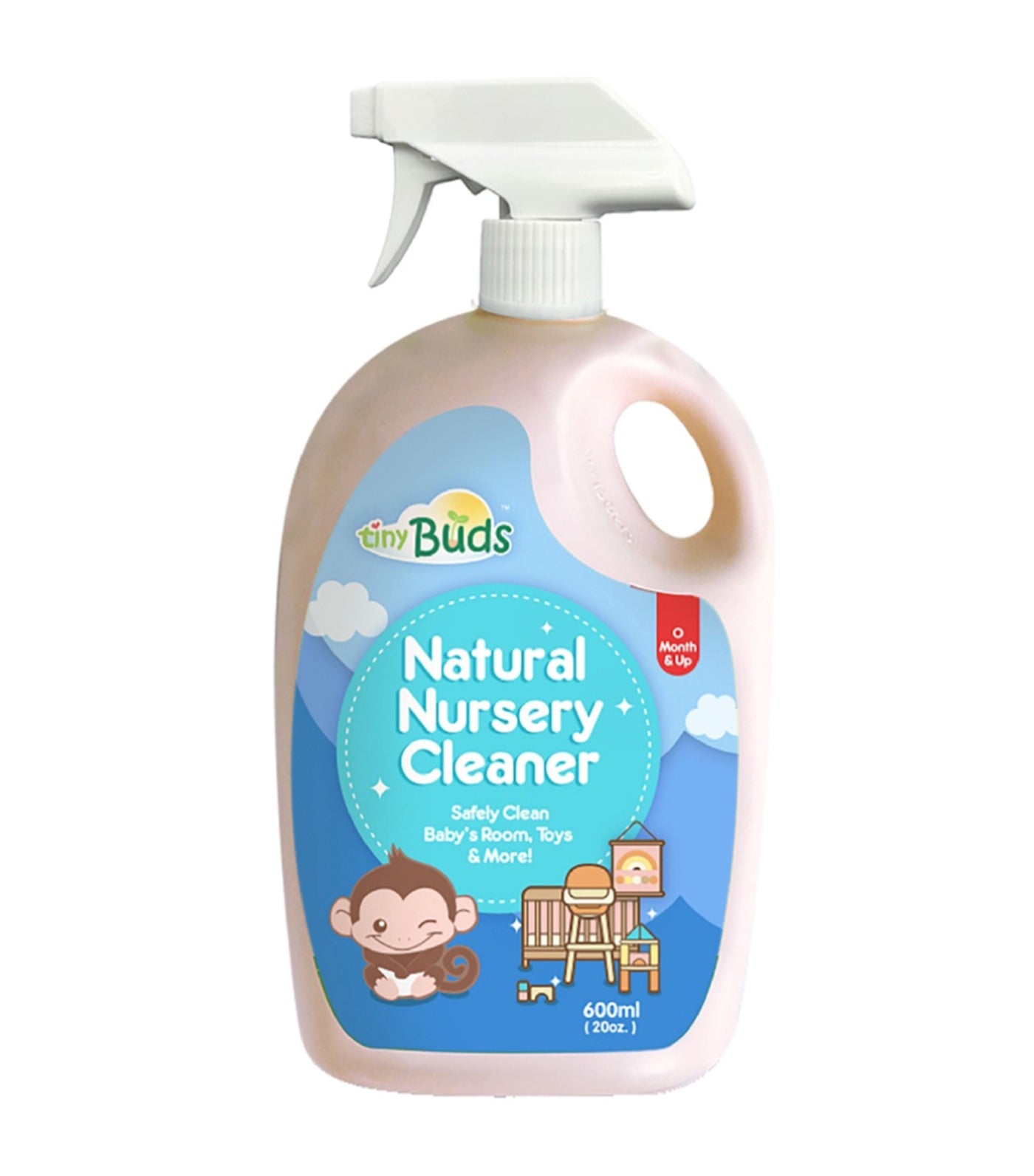 tiny buds natural nursery cleaner bottle 600 ml