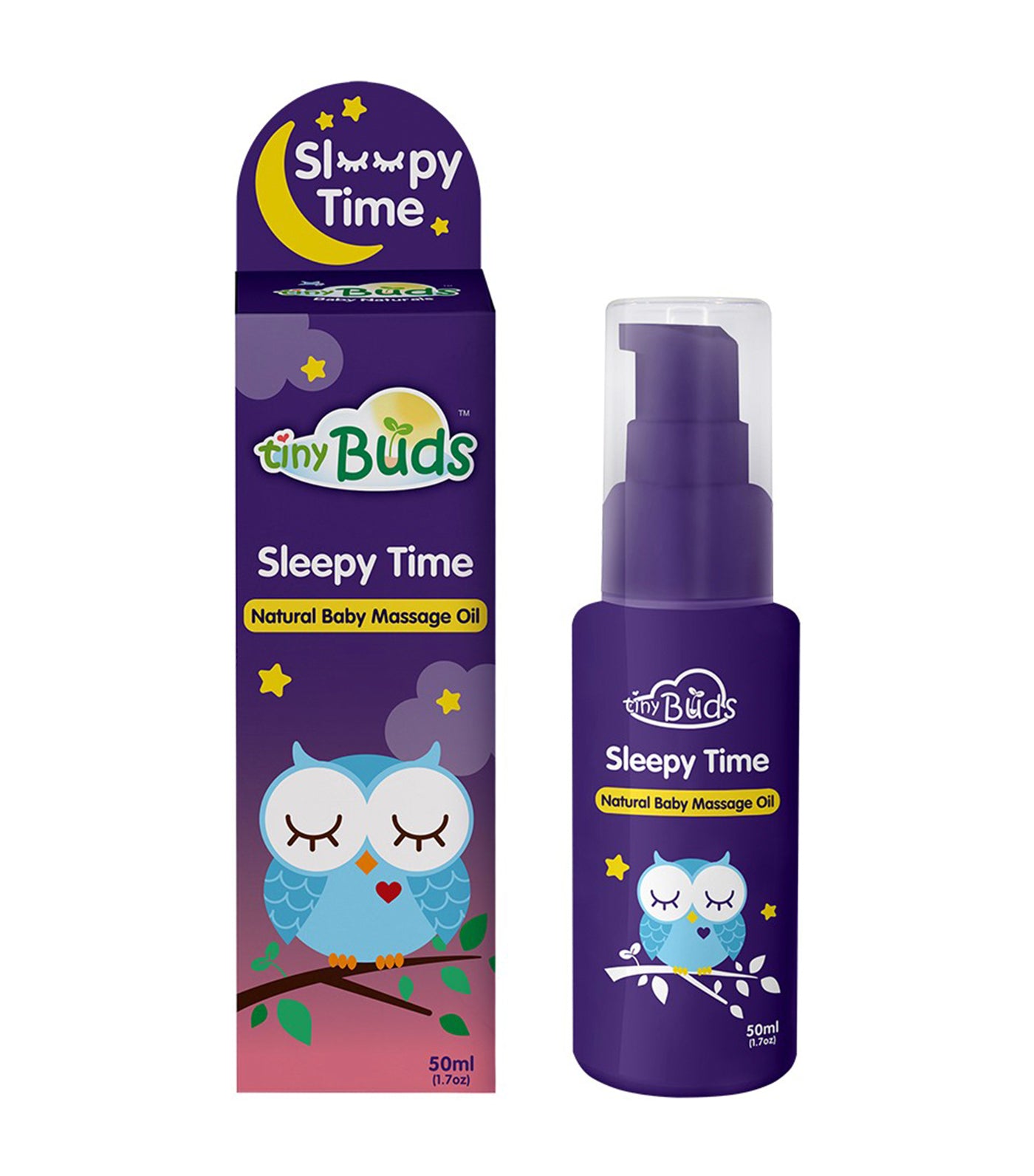tiny buds sleepy time natural baby massage oil