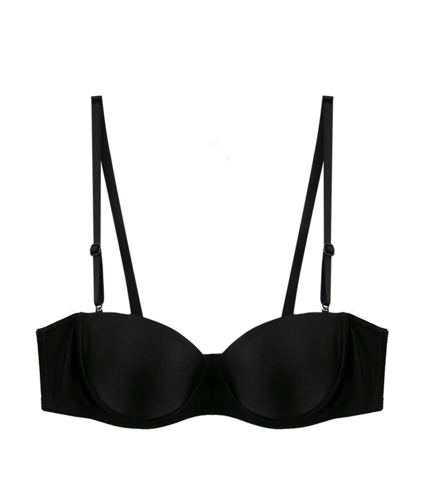 Simply Everyday Wired Push Up Detachable Bra in Black-Combination